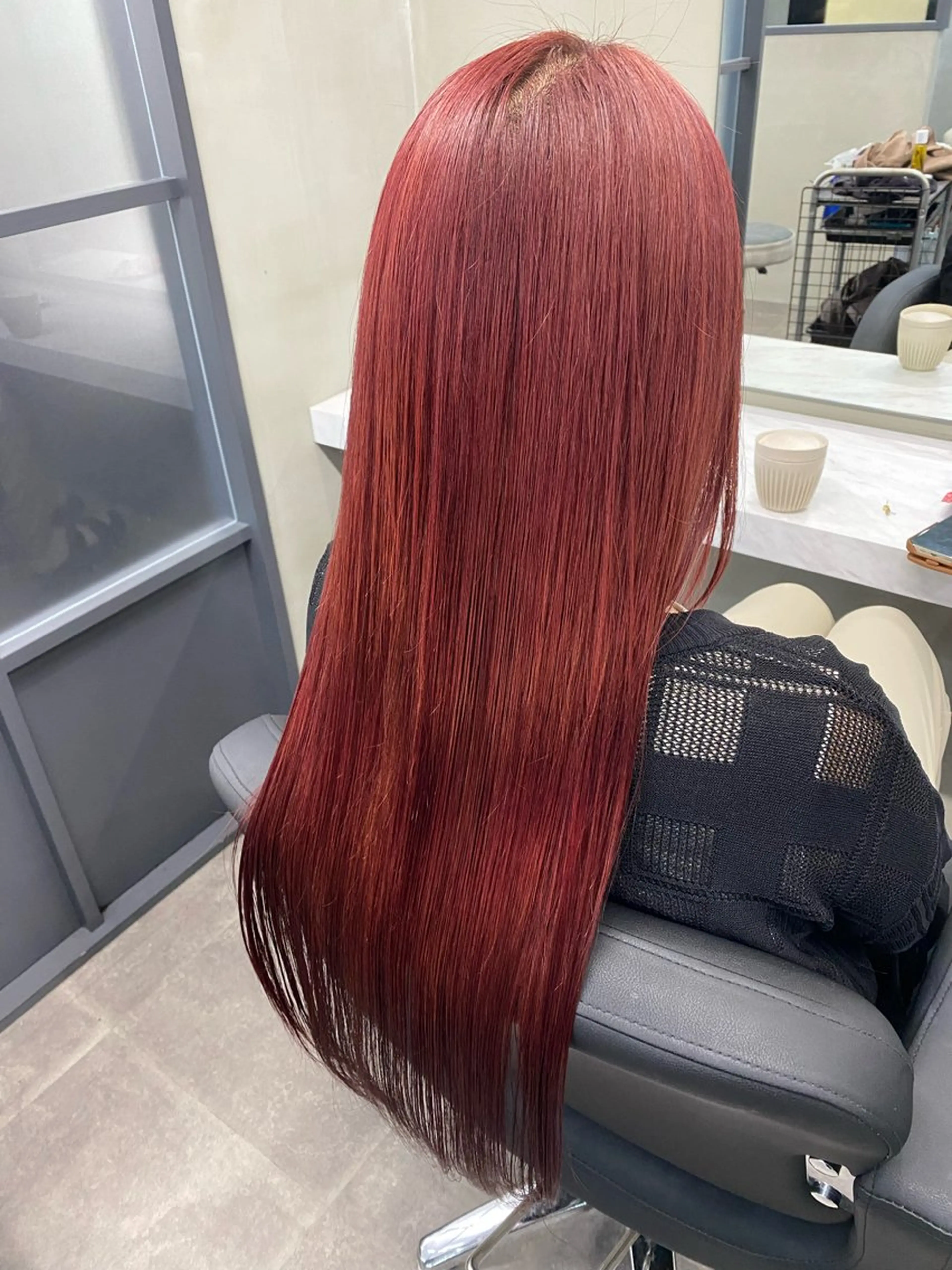 ロング ヘアカラー トリートメント ブリーチ/インナー カラー/長峯美羽のヘアスタイル