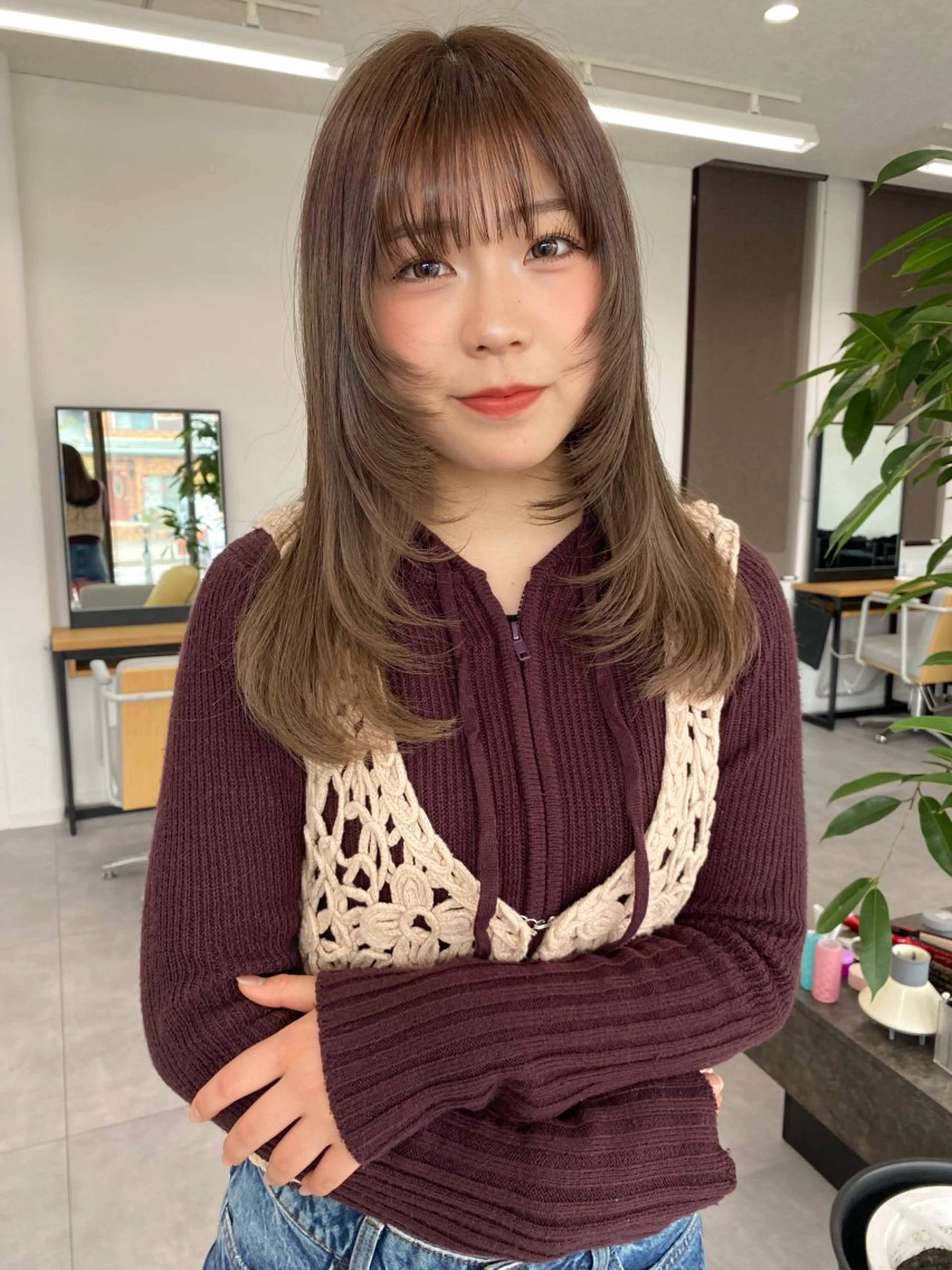 ロング ロングレイヤー レイヤーカット ロング CIEN所属・松下 育未のヘアスタイル