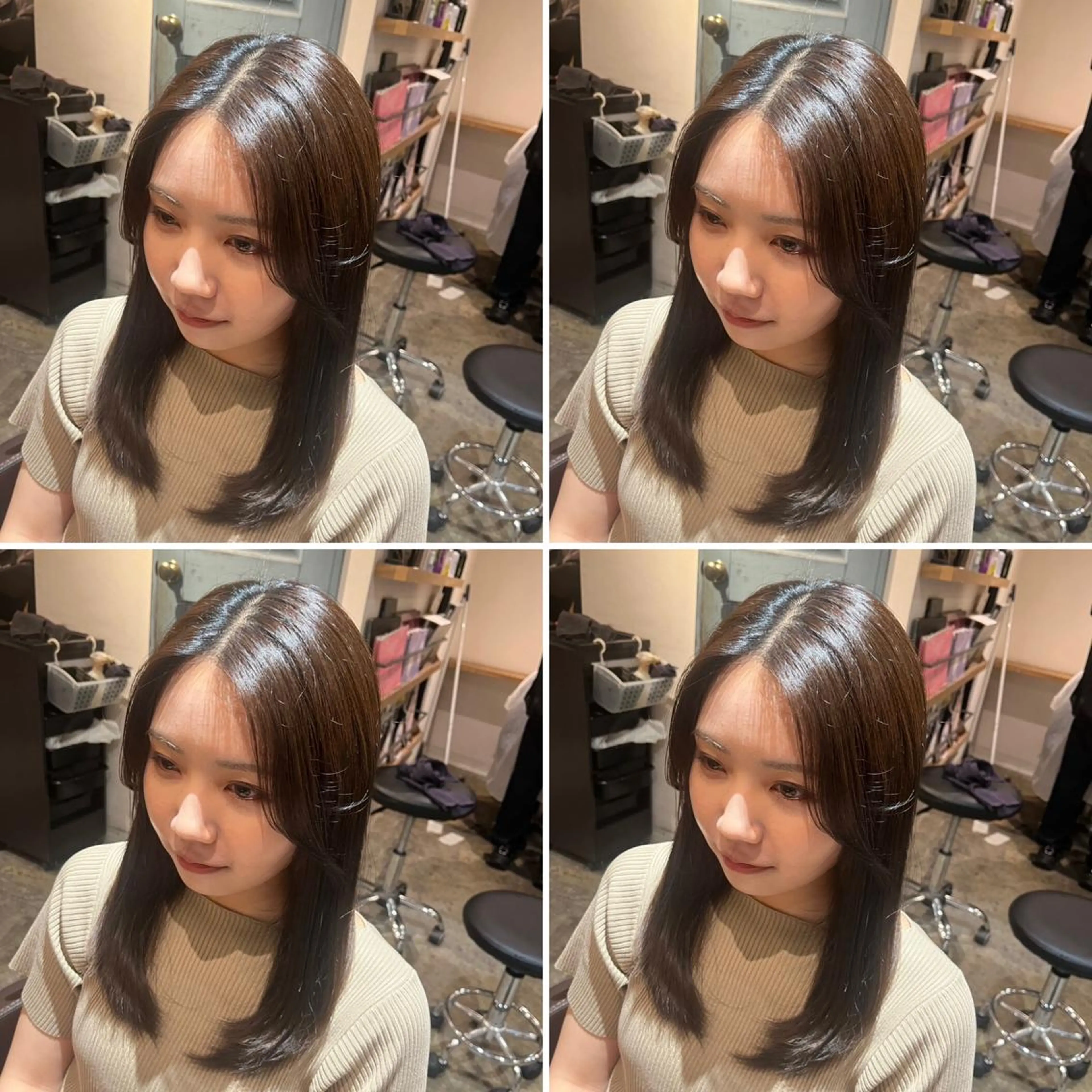 セミロング カラー カット ヘアカラー トリートメント ヘアセット 👑メンズパーマ特化 店長望月謙二郎👑のヘアスタイル