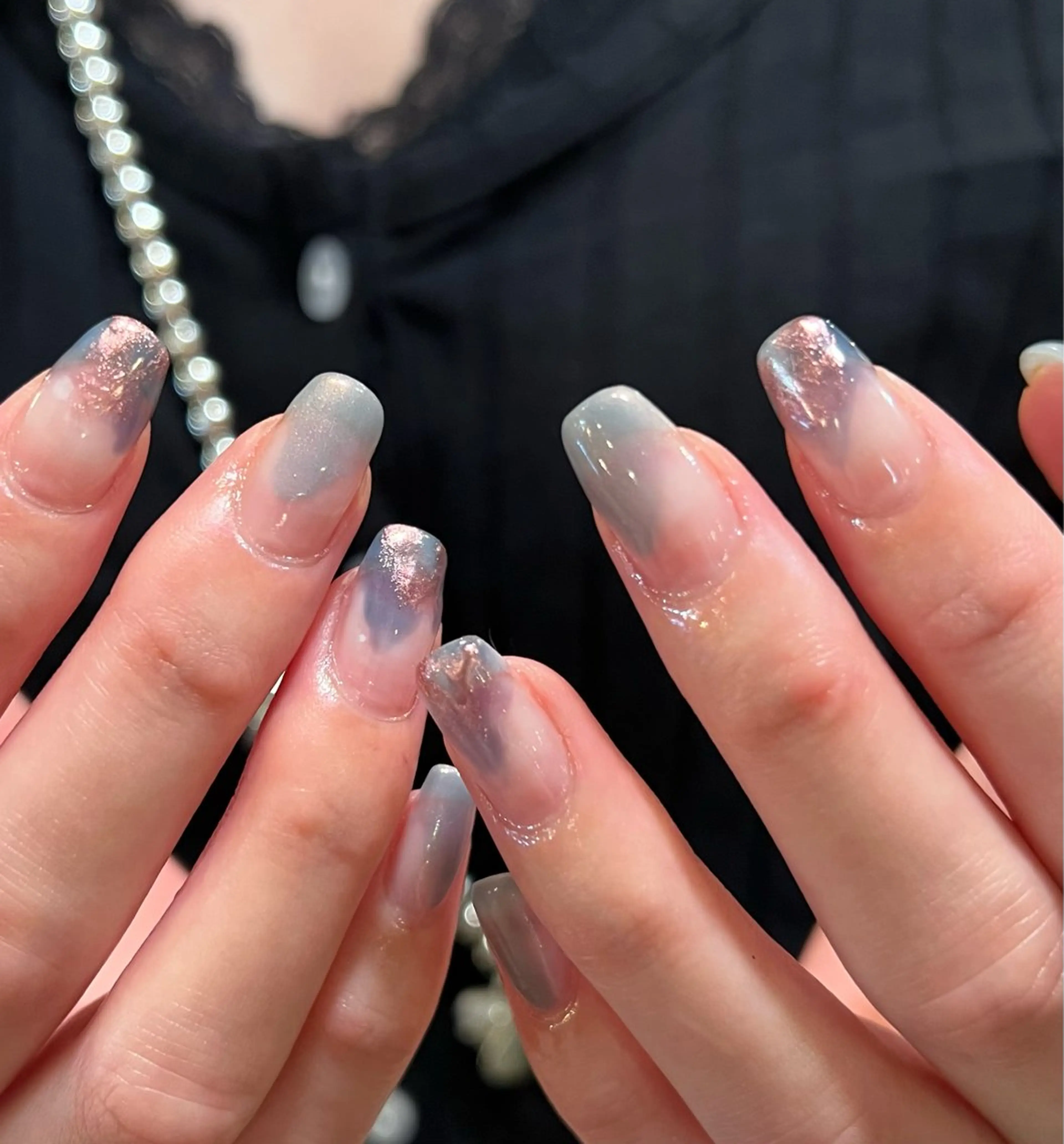 ネイル キラキラネイル miyuu 𓂃🫧‪のネイルデザイン