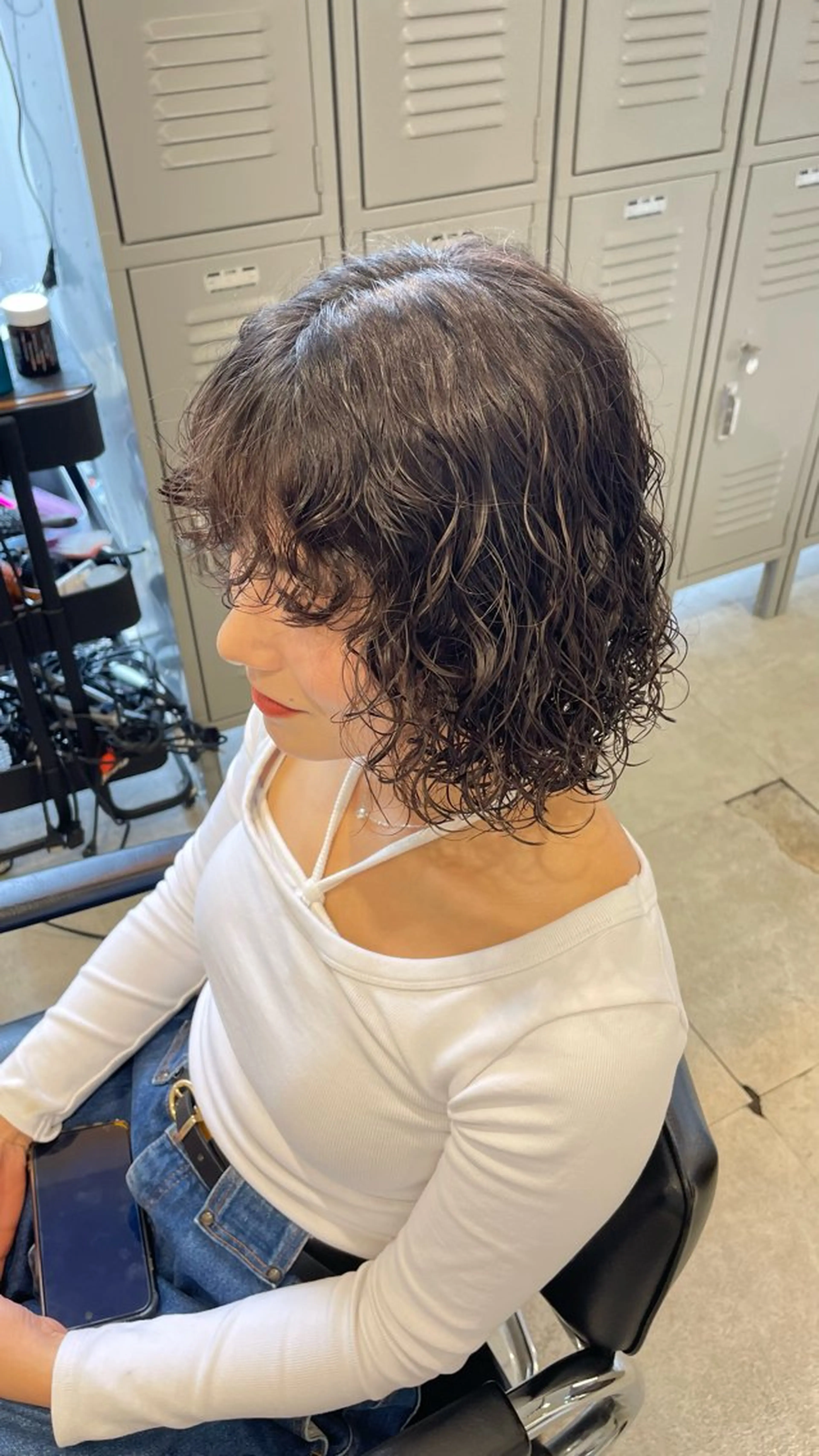 ミディアム パーマ カット パーマ fifth 武正 琉生のヘアスタイル