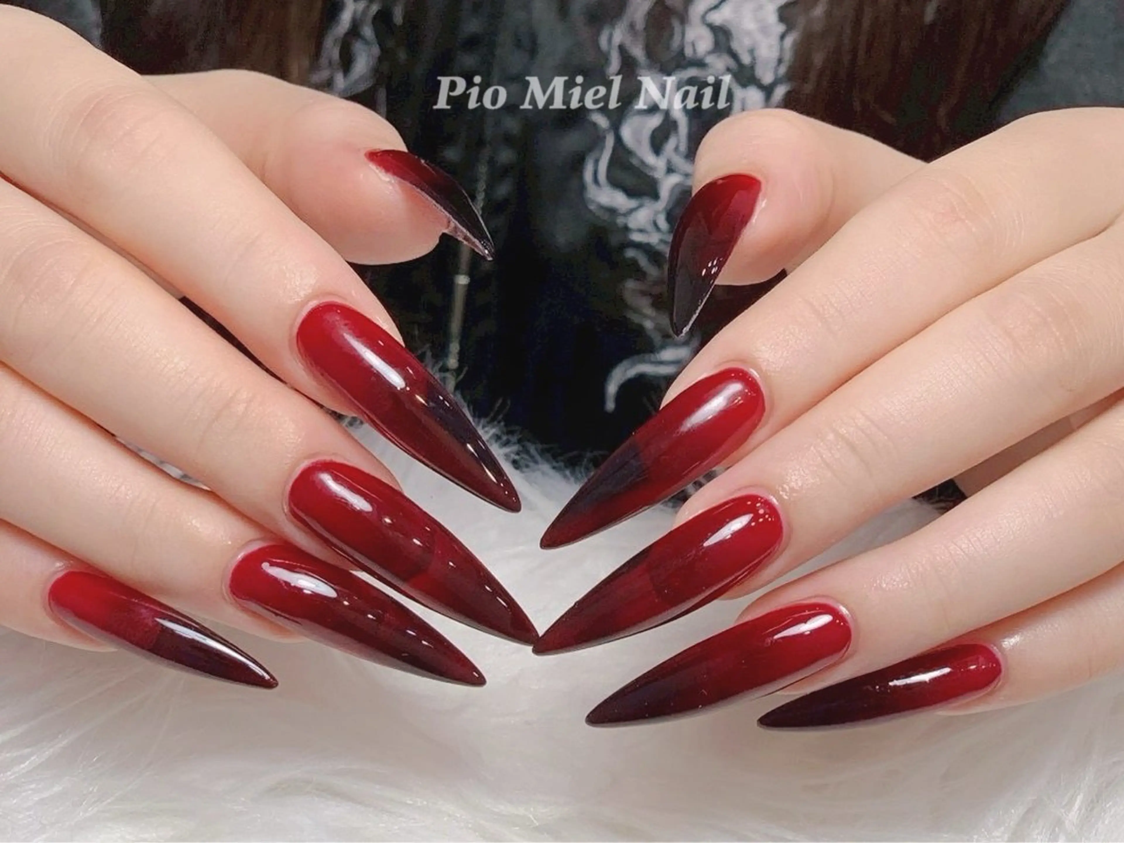 ネイル ハンドネイル HANA 長さだしのネイルデザイン