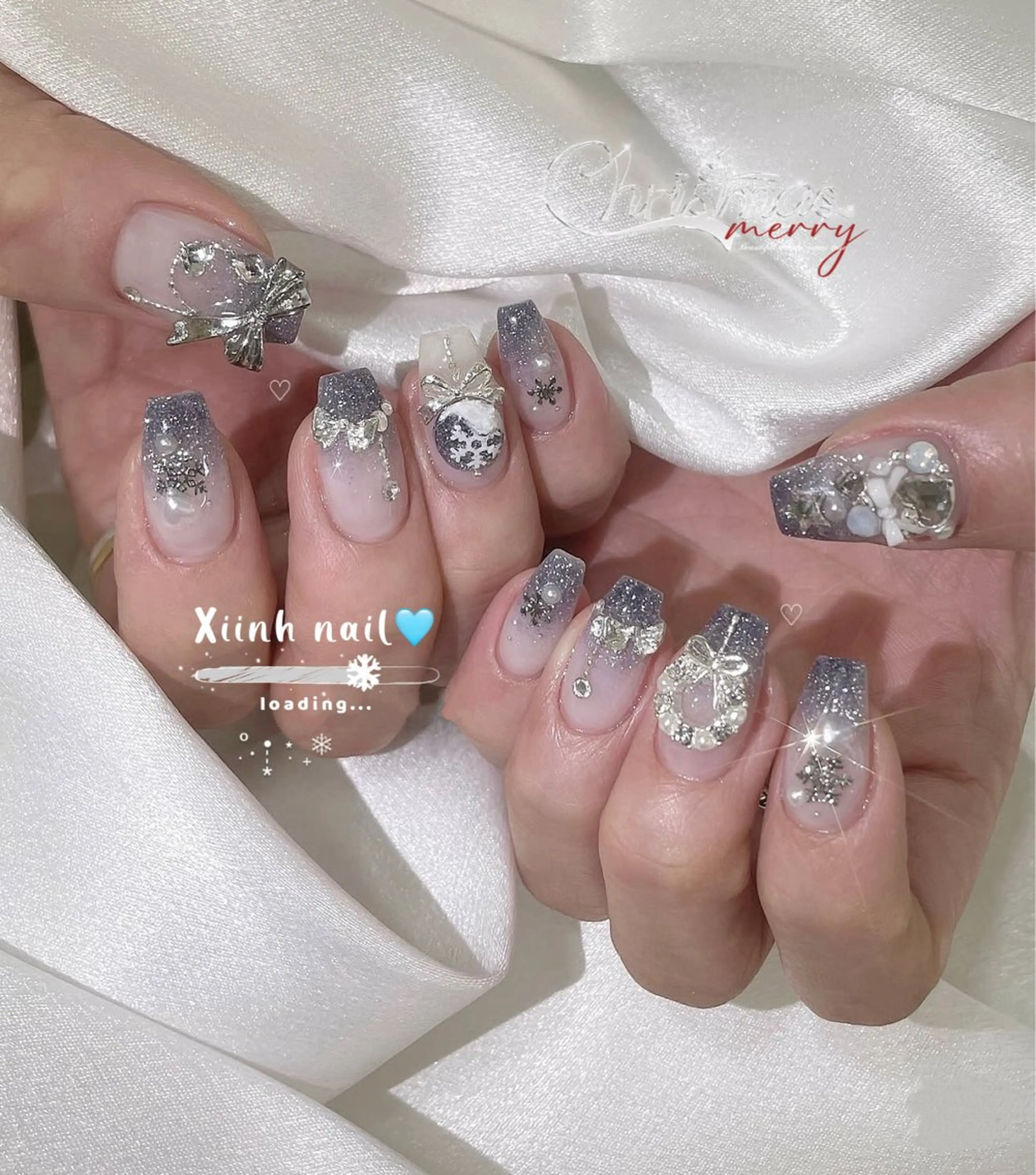 ネイル ブラウン チークネイル 桜ネイル 長さ出し フットネイル ハンドネイル XIINH NAIL SALONのネイルデザイン