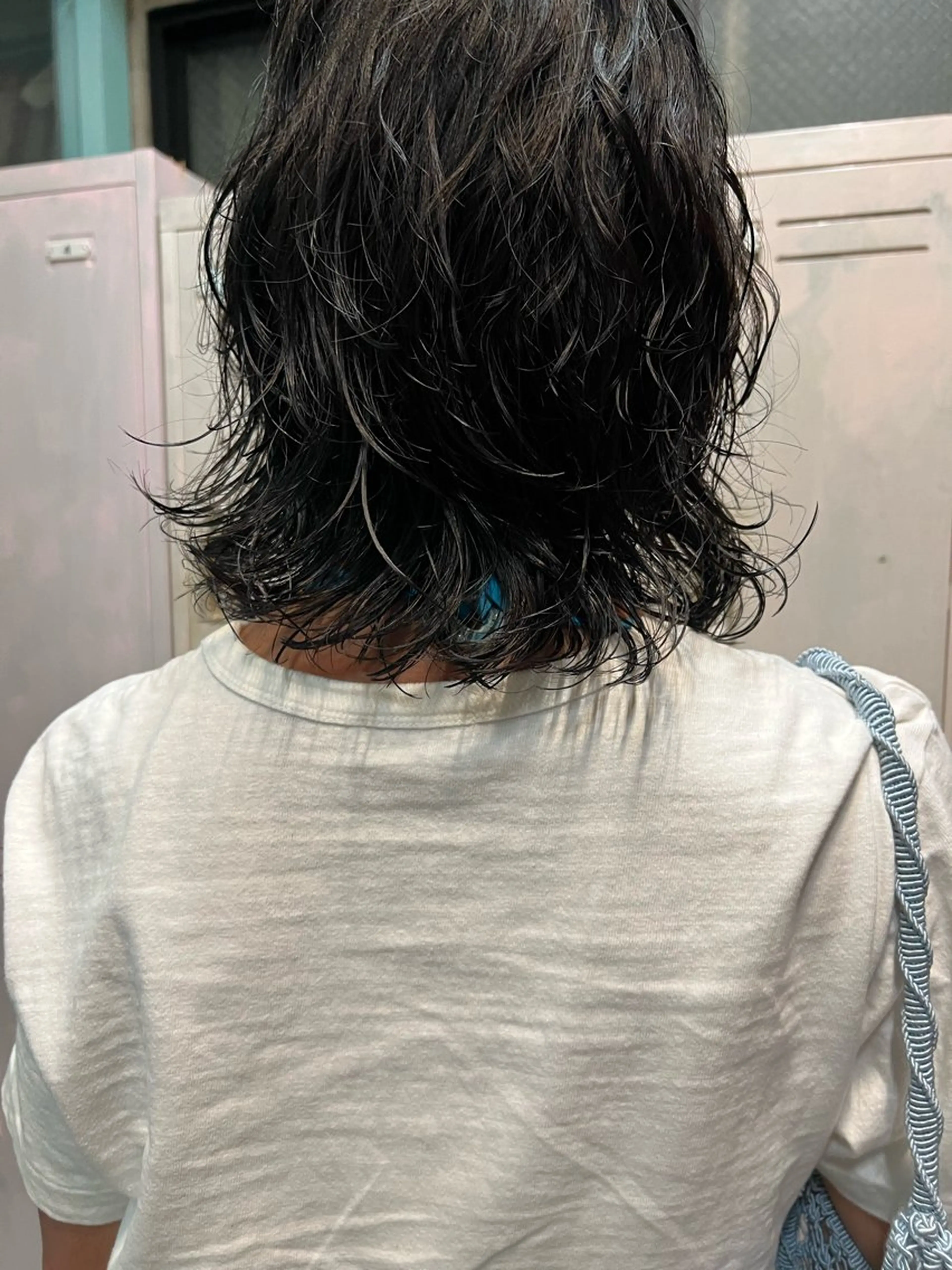 ミディアム パーマ ヘアカラー yu  /透明感 カラー/caseyのヘアスタイル