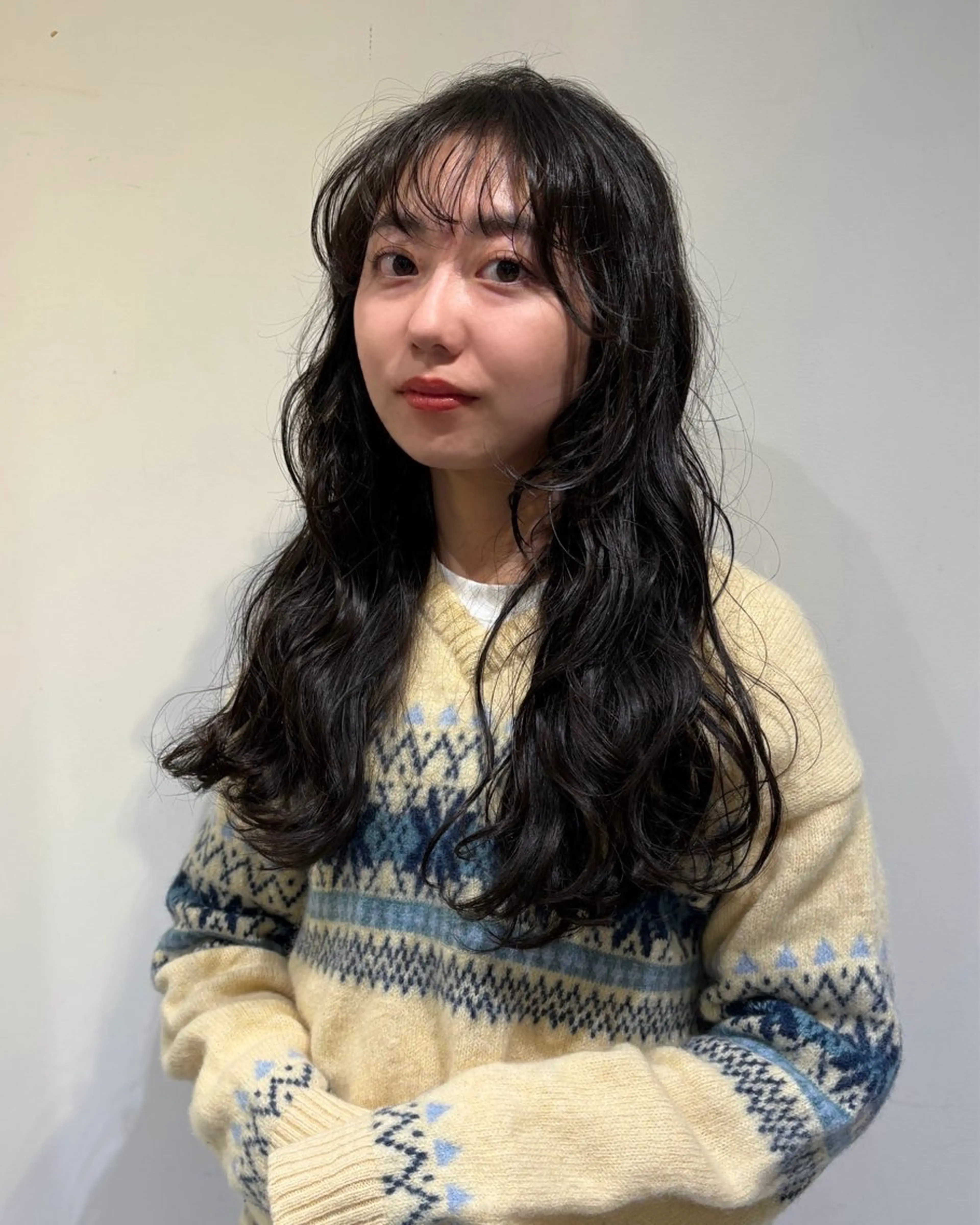 ミディアム 本田 聖のヘアスタイル