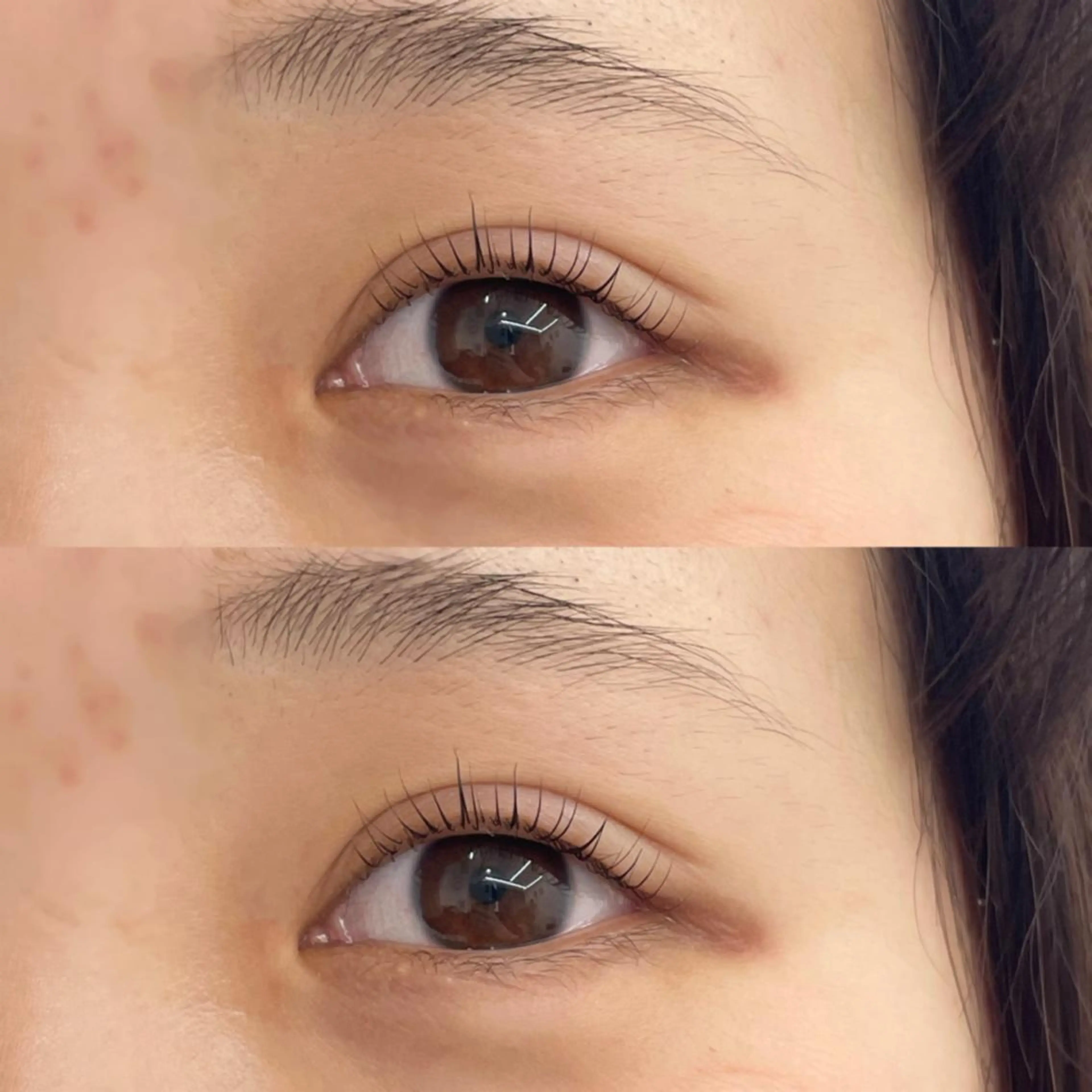 マツエク・マツパ アイブロウ メンズアイブロウ パリジェンヌラッシュリフト まつげパーマ 一重×まつ毛パーマ マツパ 繁沢 吏乃の眉毛・アイブロウイメージ