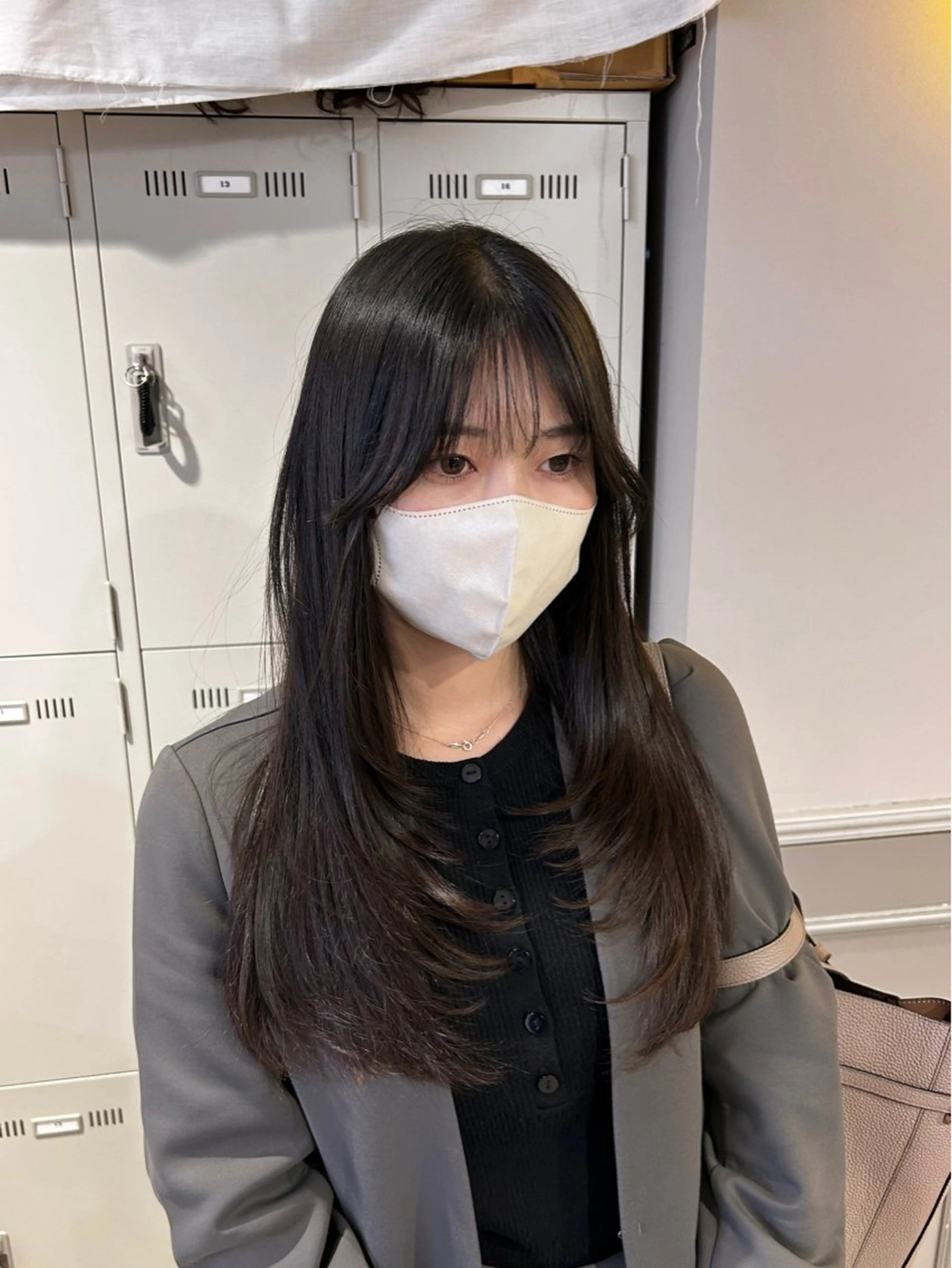 ロング カラー カット トリートメント ヘッドスパ ヘアセット 🤍レイヤーカット/ ベージュヘア🤍のヘアスタイル