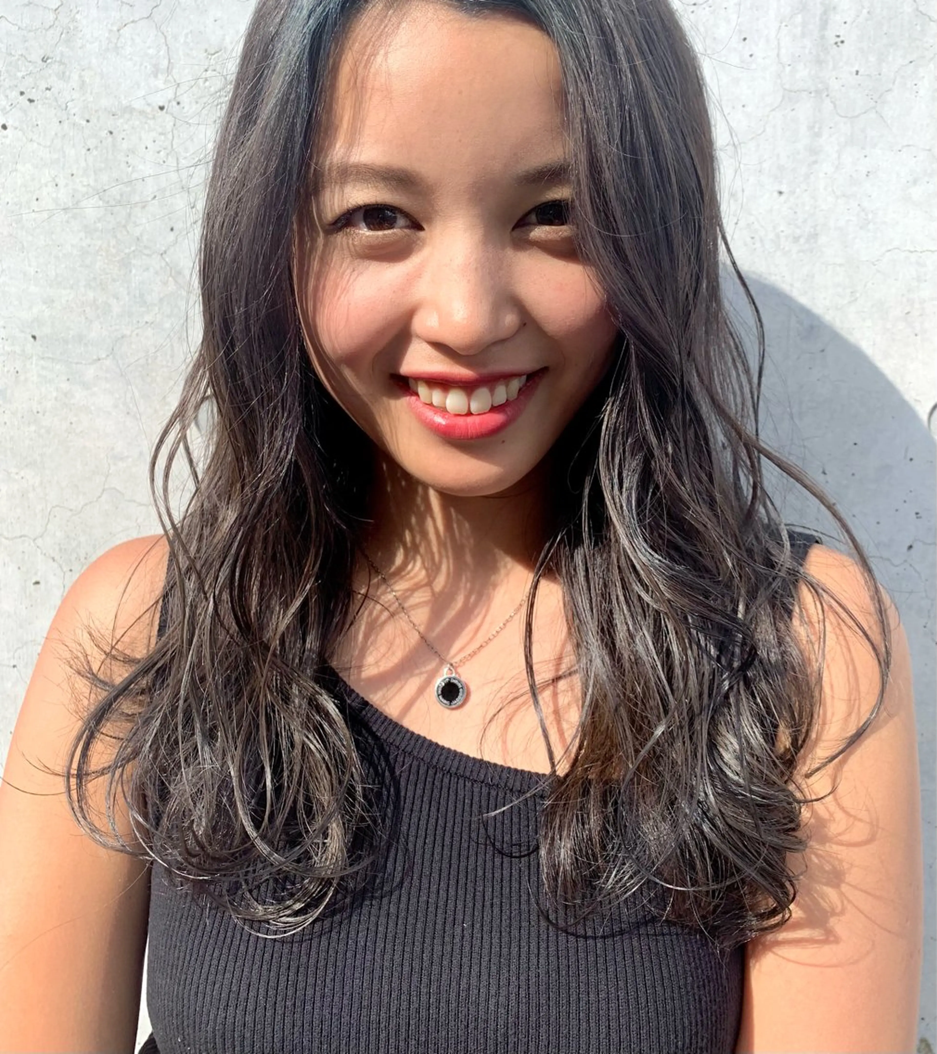 ロング パーマ 村田 奈月のヘアスタイル