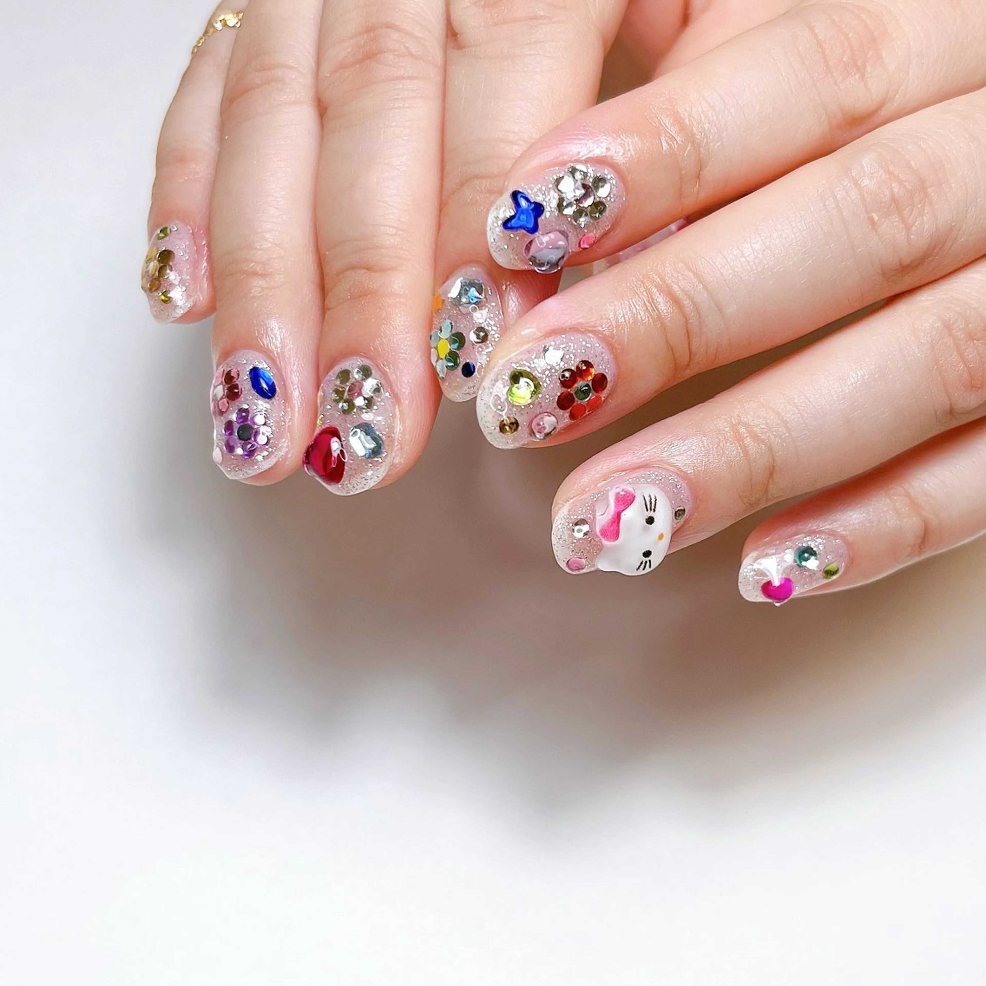 ネイル ハンドネイル いちごパフェ ゆいのネイルデザイン