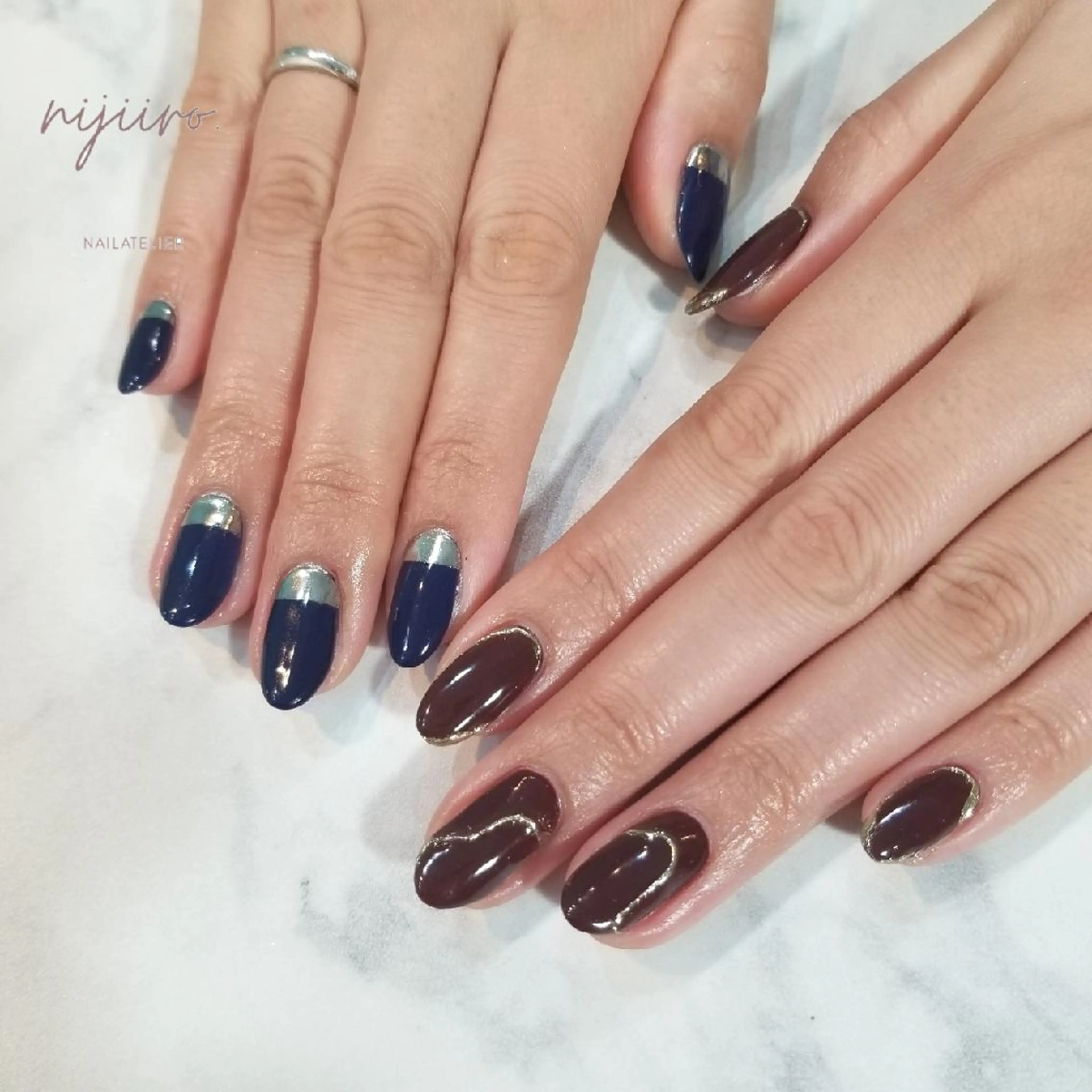 ネイル ハンドネイル nailatelier nijiiro.所属・nijiiro🌈 サトウのネイルデザイン