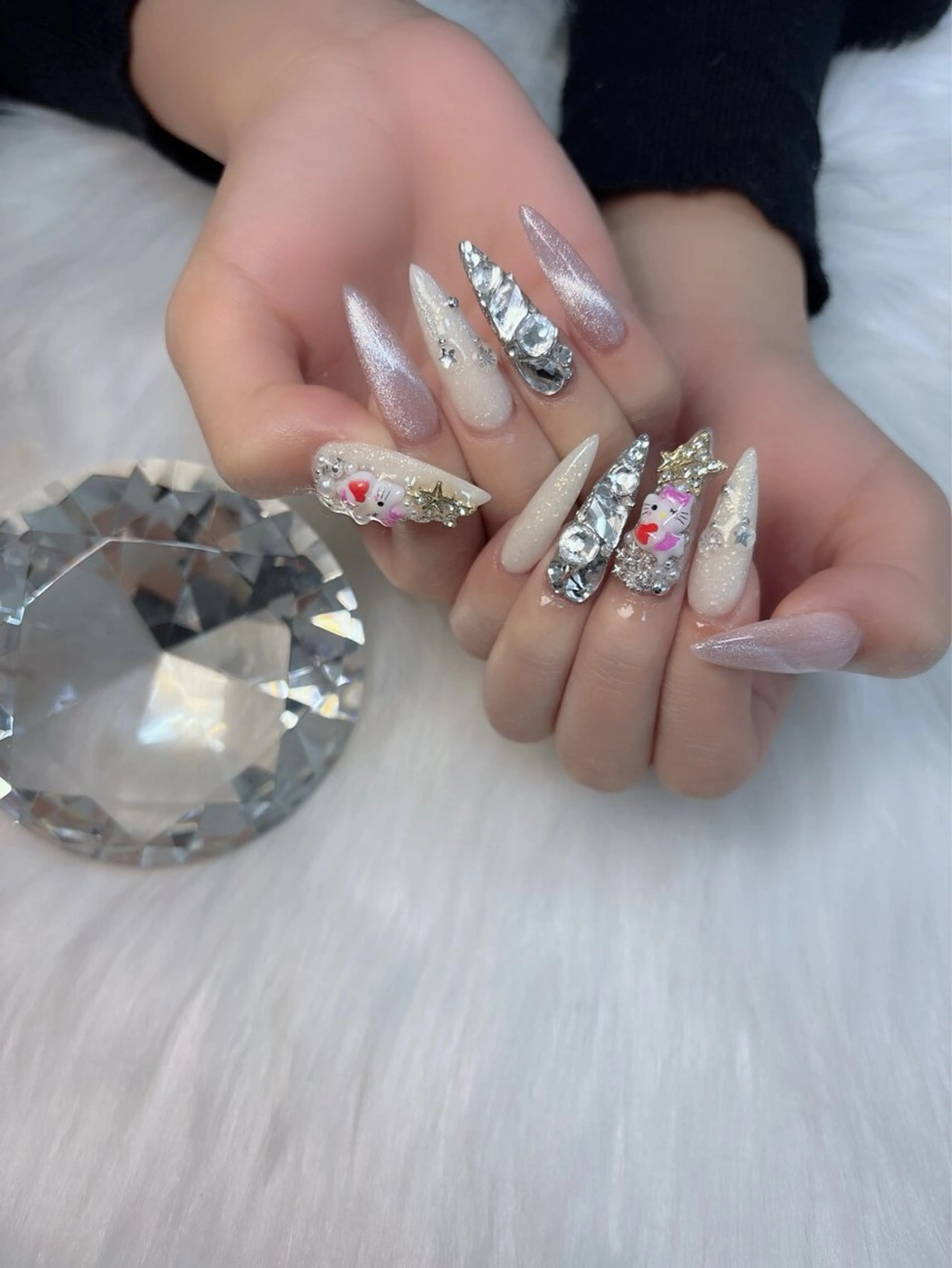 ネイル マグネットネイル ハンドネイル salon de belnetta所属・kayo 💅のネイルデザイン