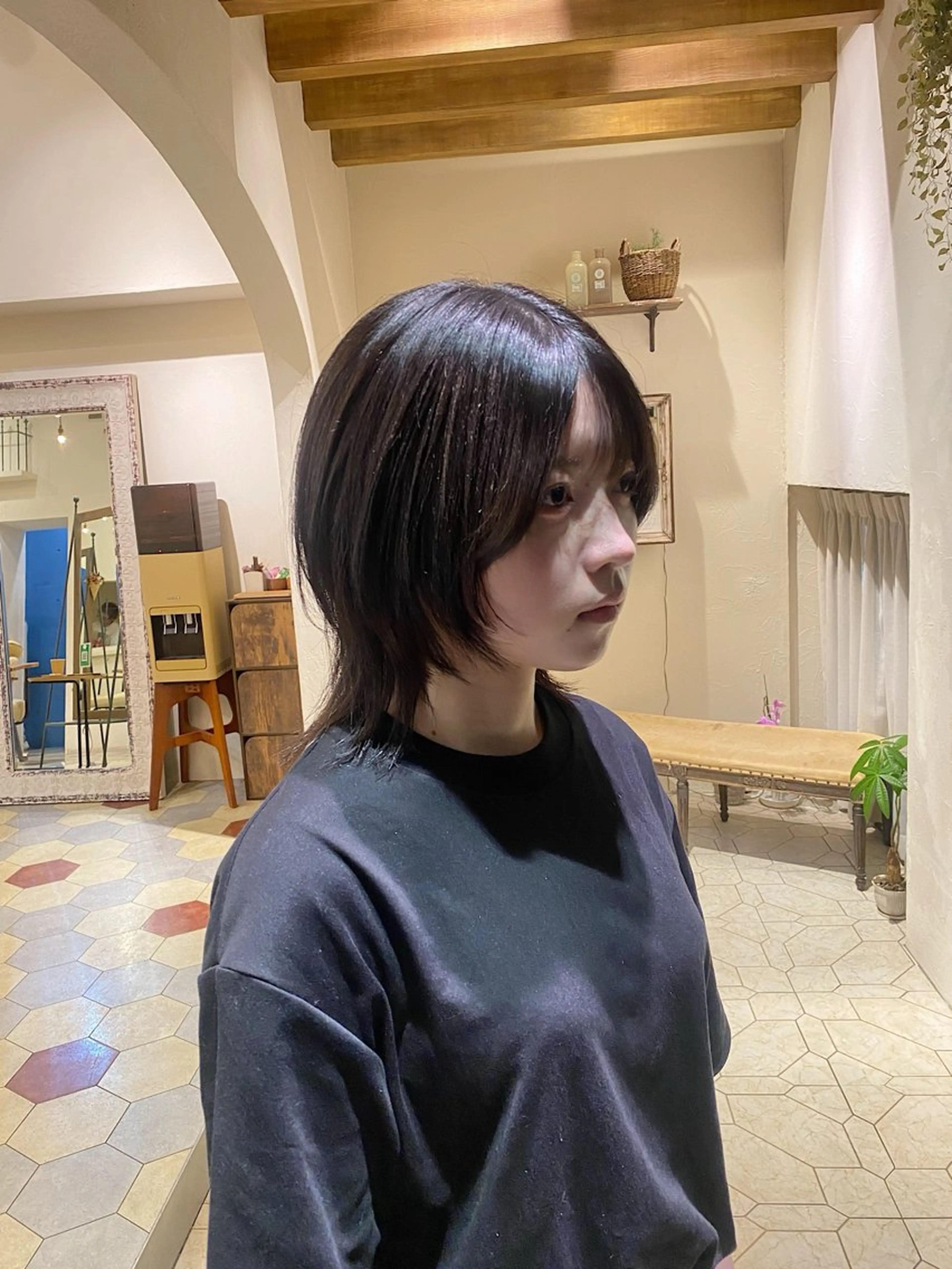 セミロング カット トリートメント 艶髪/艶カラー/縮毛 /   タキダのヘアスタイル