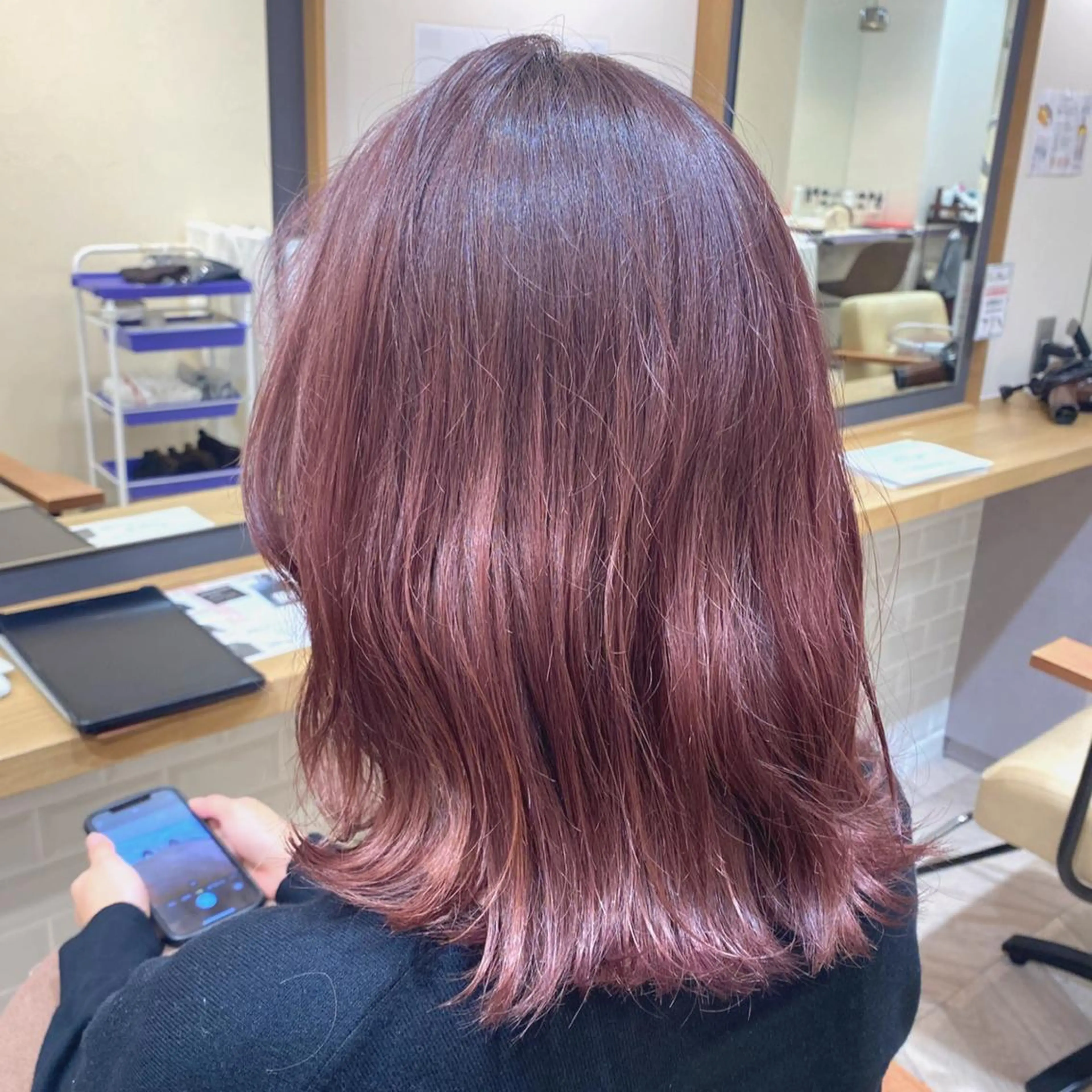 ミディアム ショートヘアとカラー の専門家/もりしーのヘアスタイル