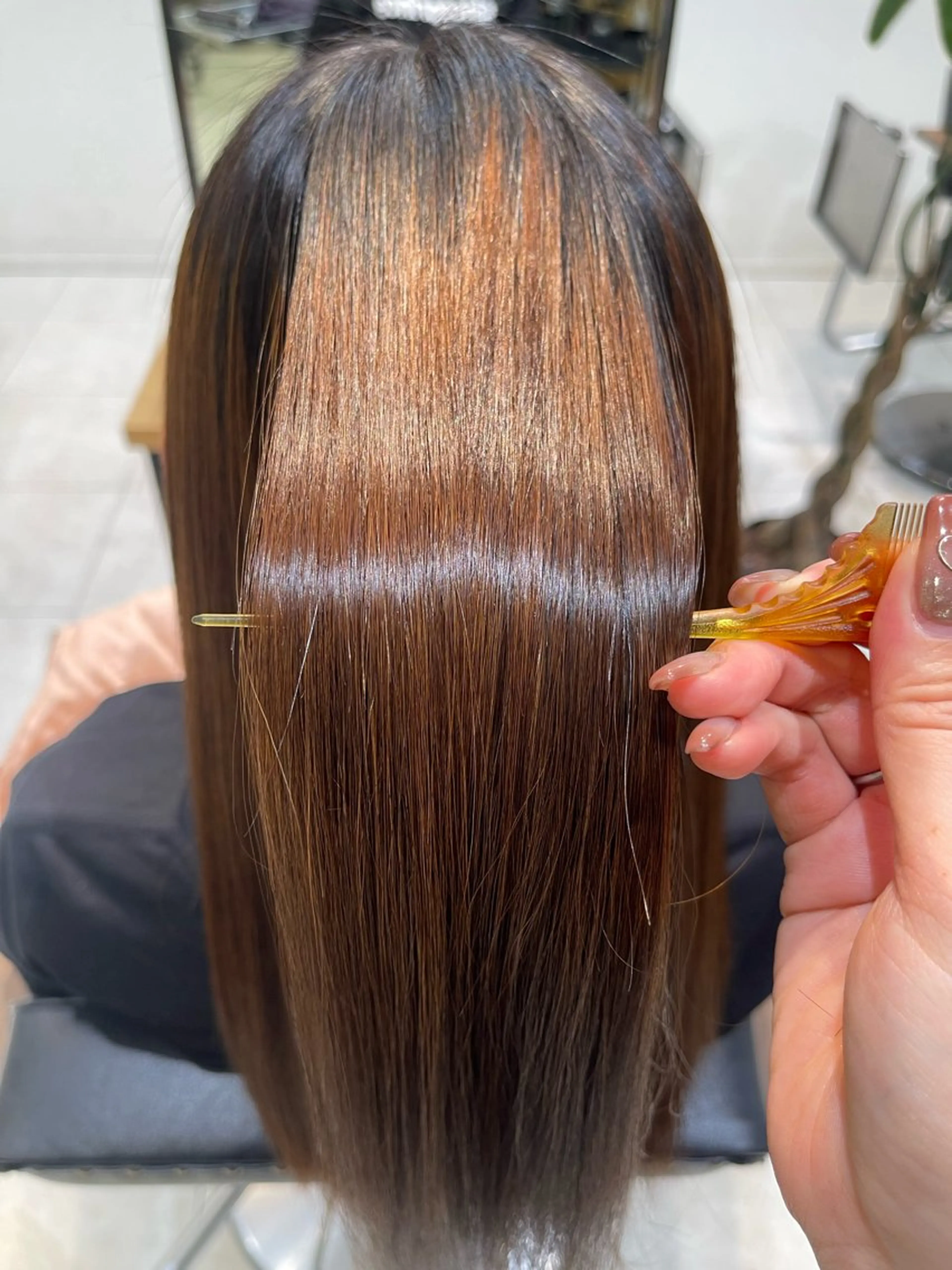 ☔️【新規様限定】☔️前髪縮毛矯正(カット➕前髪縮毛矯正➕シャンプー🧴➕表面補習オージュアトリートメント➕ブロー)の写真