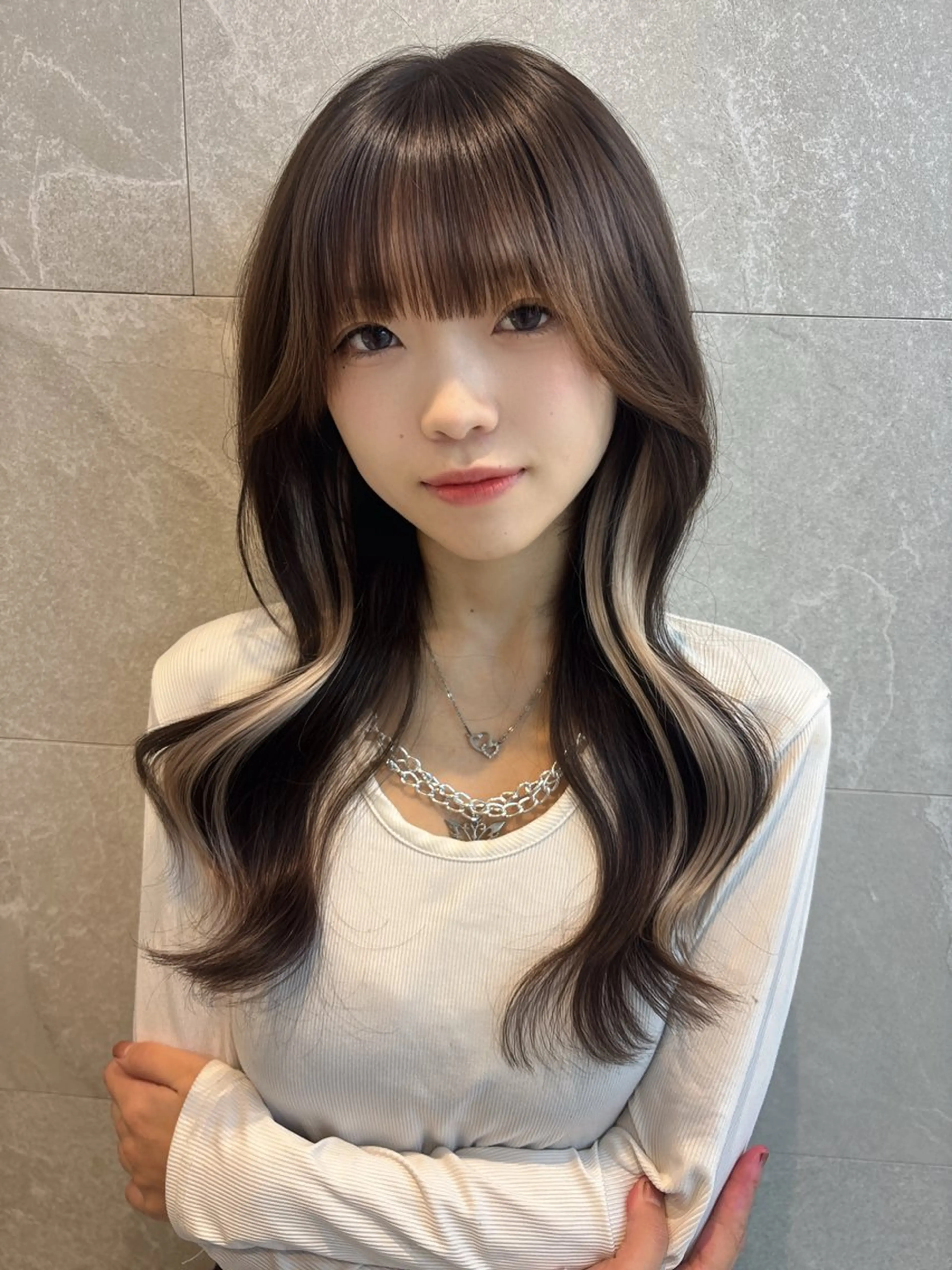 セミロング ヘアアレンジ くびれヘア ヘアセット 🎀asumi/大宮 /ブリーチモデル🎀のヘアスタイル