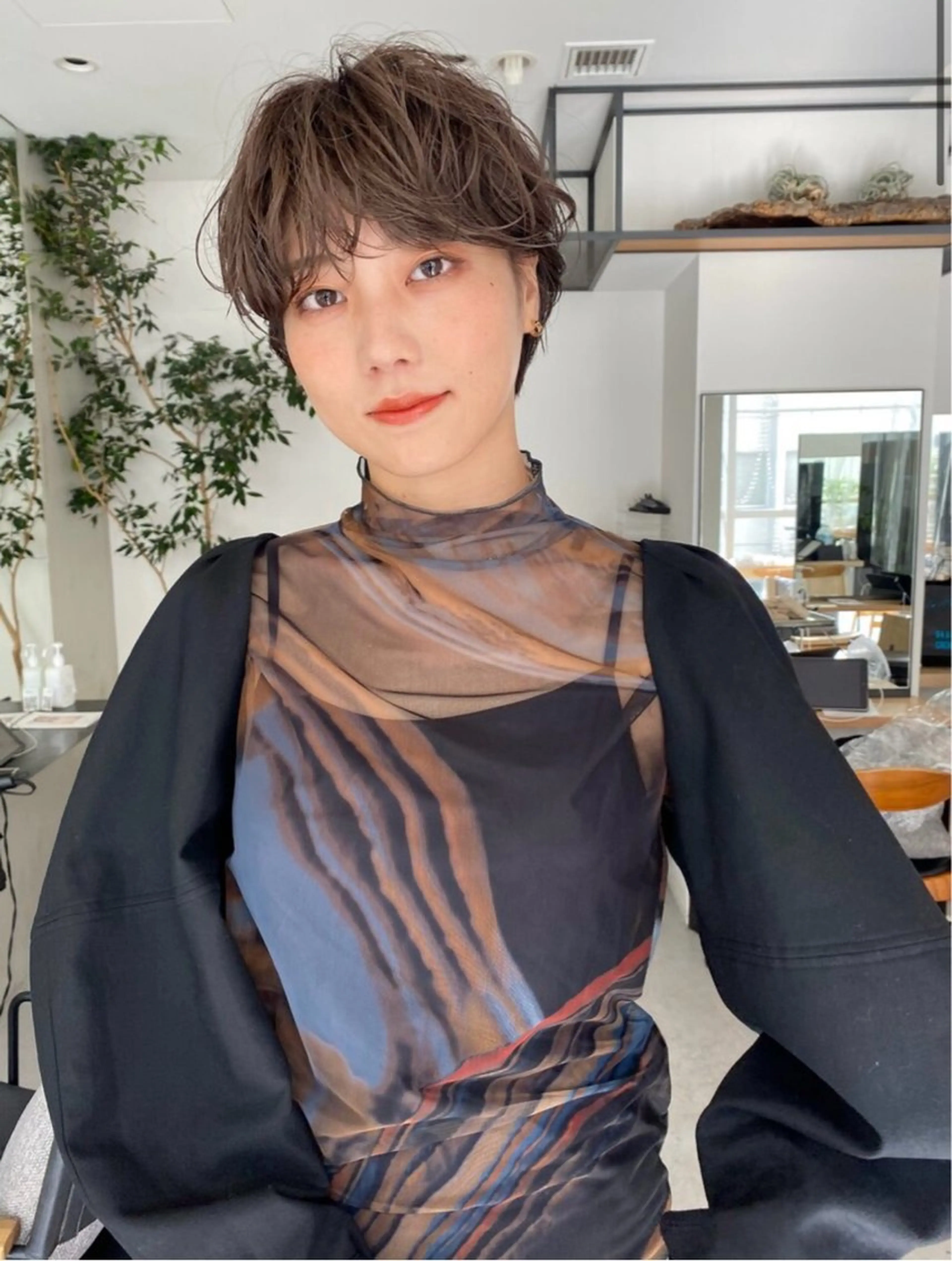 ショート ショートヘア 山口生真 ✂︎小顔矯正カットのヘアスタイル