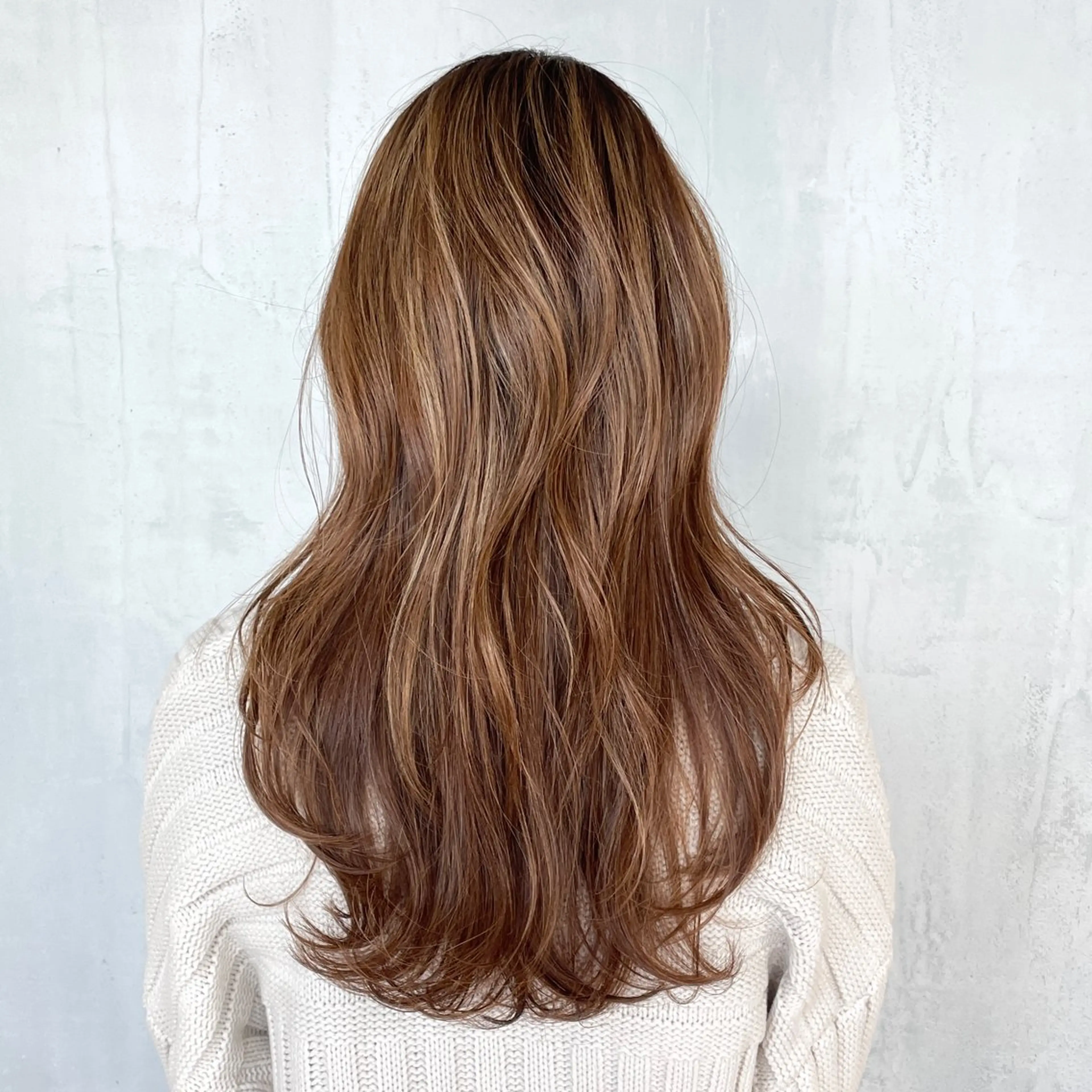 [平日限定/まずはお試し]グレイブレンド(白髪ぼかしハイライトと明るい白髪染め)+シャンプーブロー+スタイリングの写真