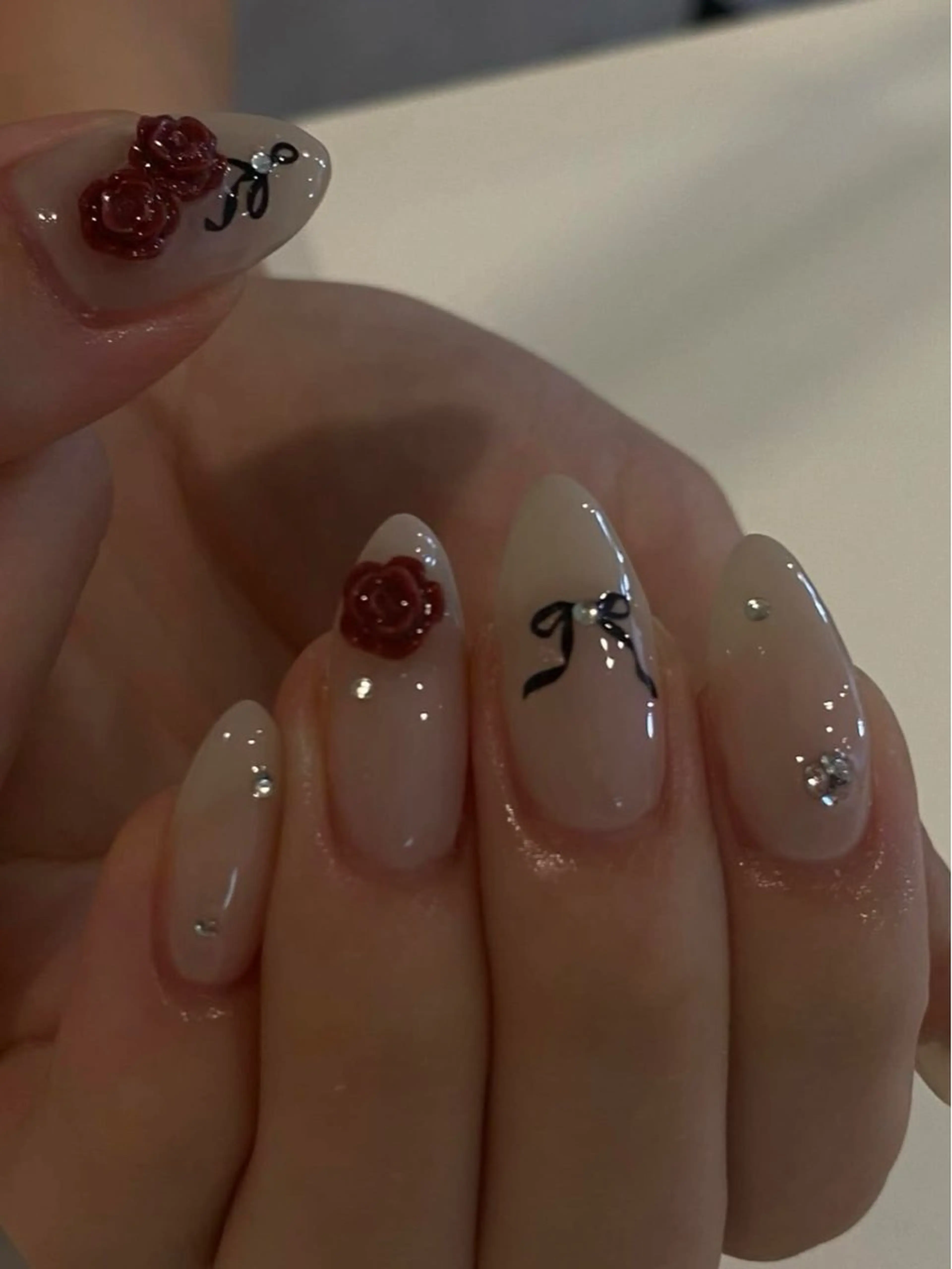 ネイル オーロラネイル チークネイル 長さ出し フットネイル フレンチネイル ハンドネイル Any_nail新大久保店所属・Any nail新大久保店のネイルデザイン