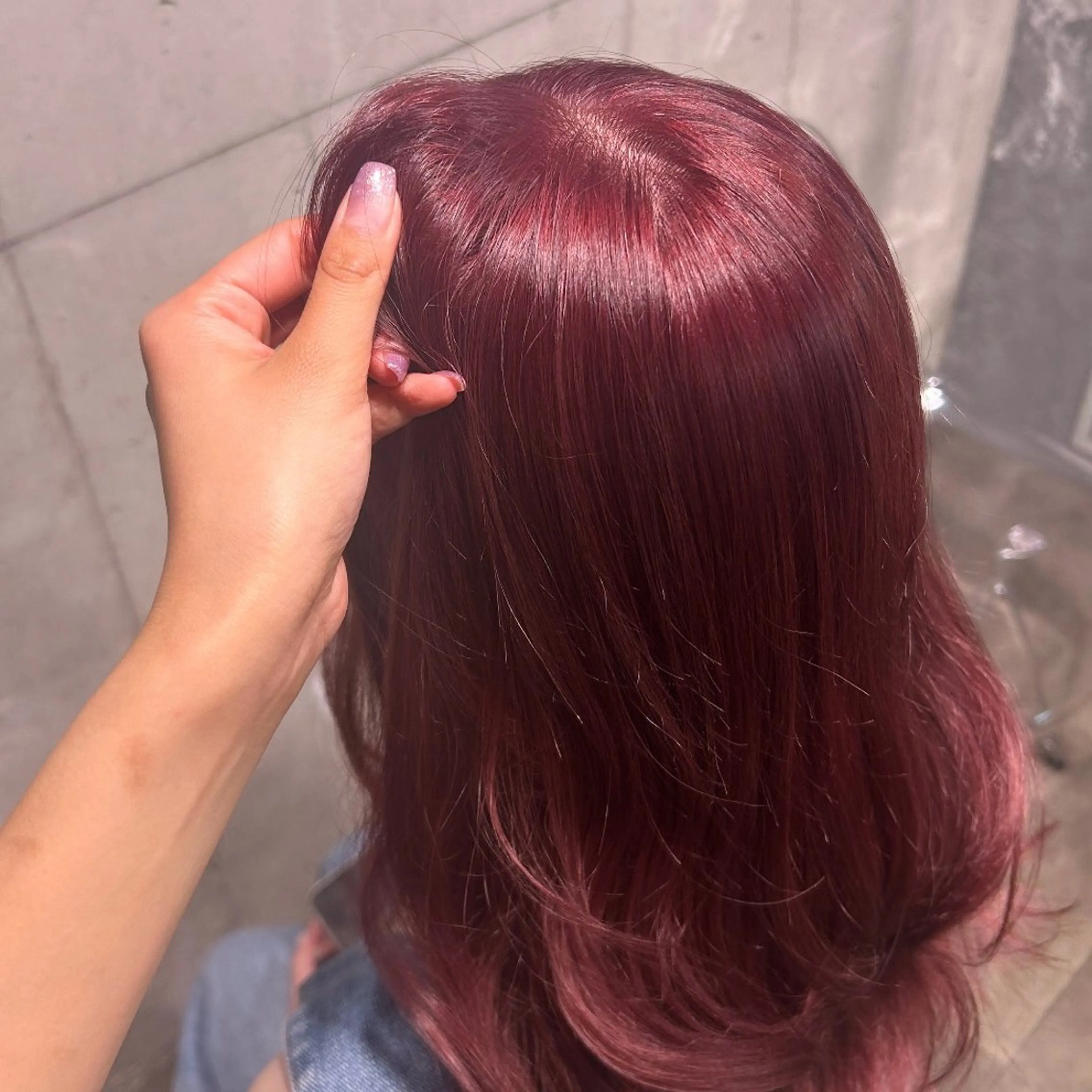 セミロング IS所属・横浜美容室/透明感 カラー/レイヤーのヘアスタイル