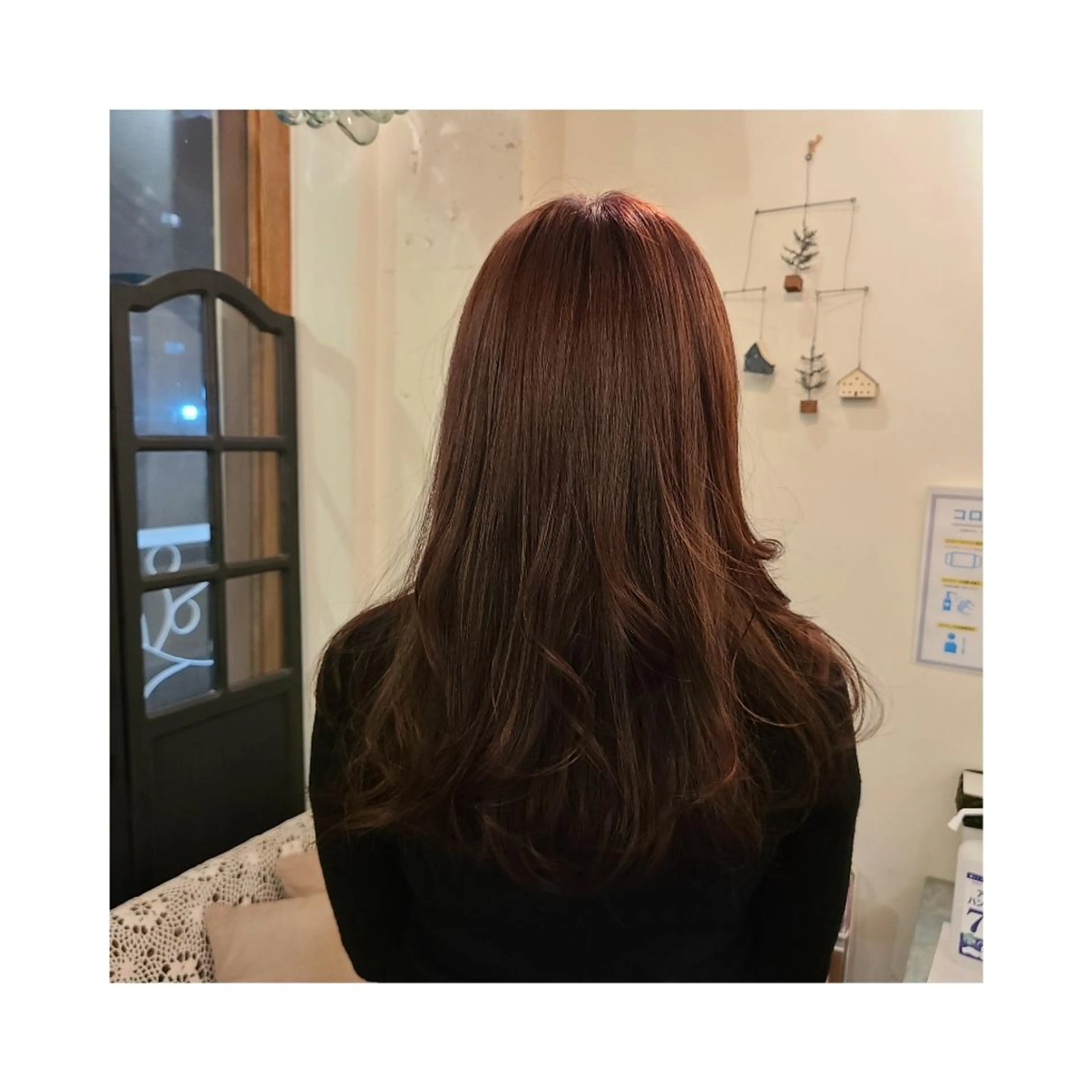 ロング カラー ベージュカラー ピンクカラー ピンクベージュ カット Hazumi Ayanoのヘアスタイル