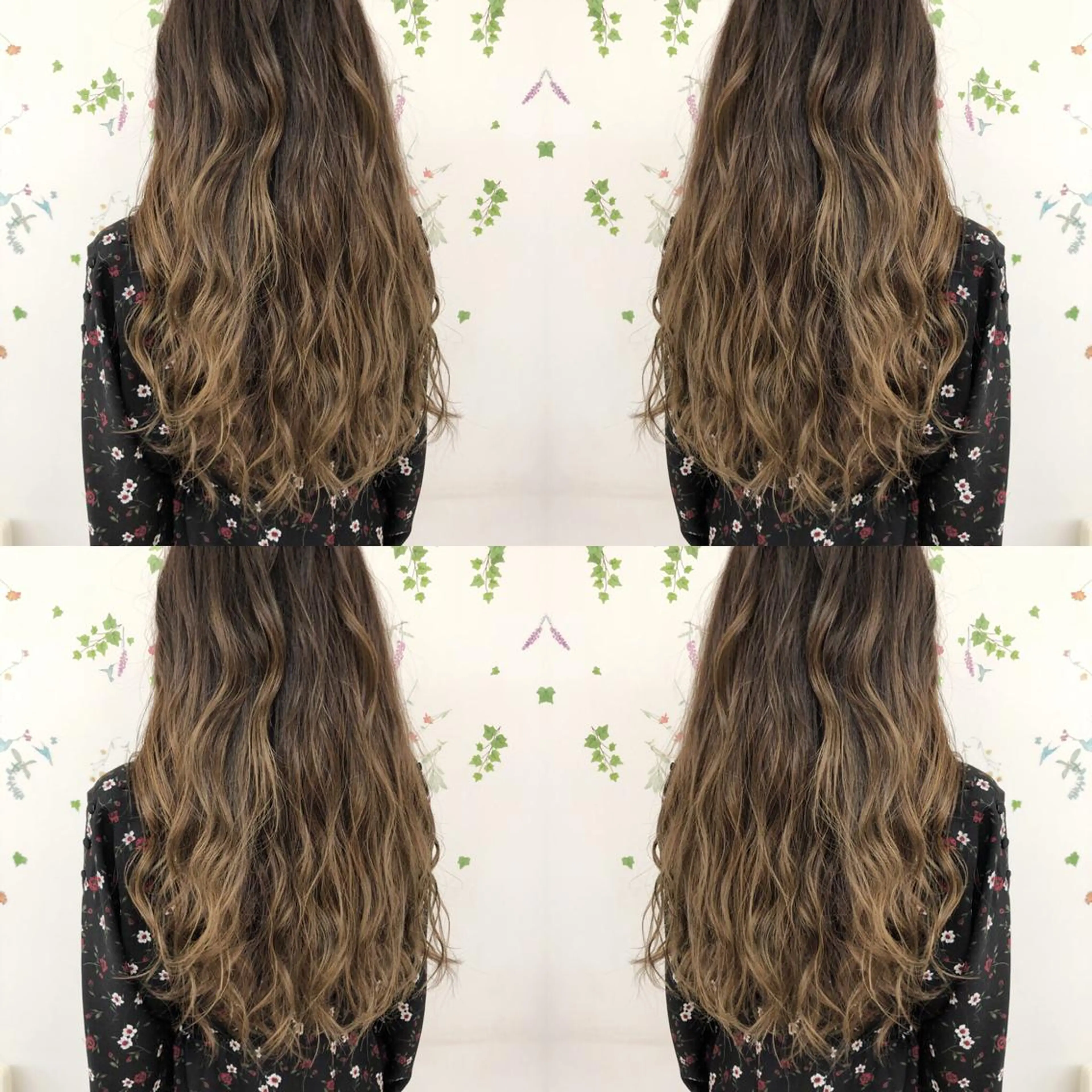 ロング カラー アッシュ バレイヤージュ ブリーチ グラデーションカラー グレージュ レイヤー/韓国/ 顔周り/しんやのヘアスタイル