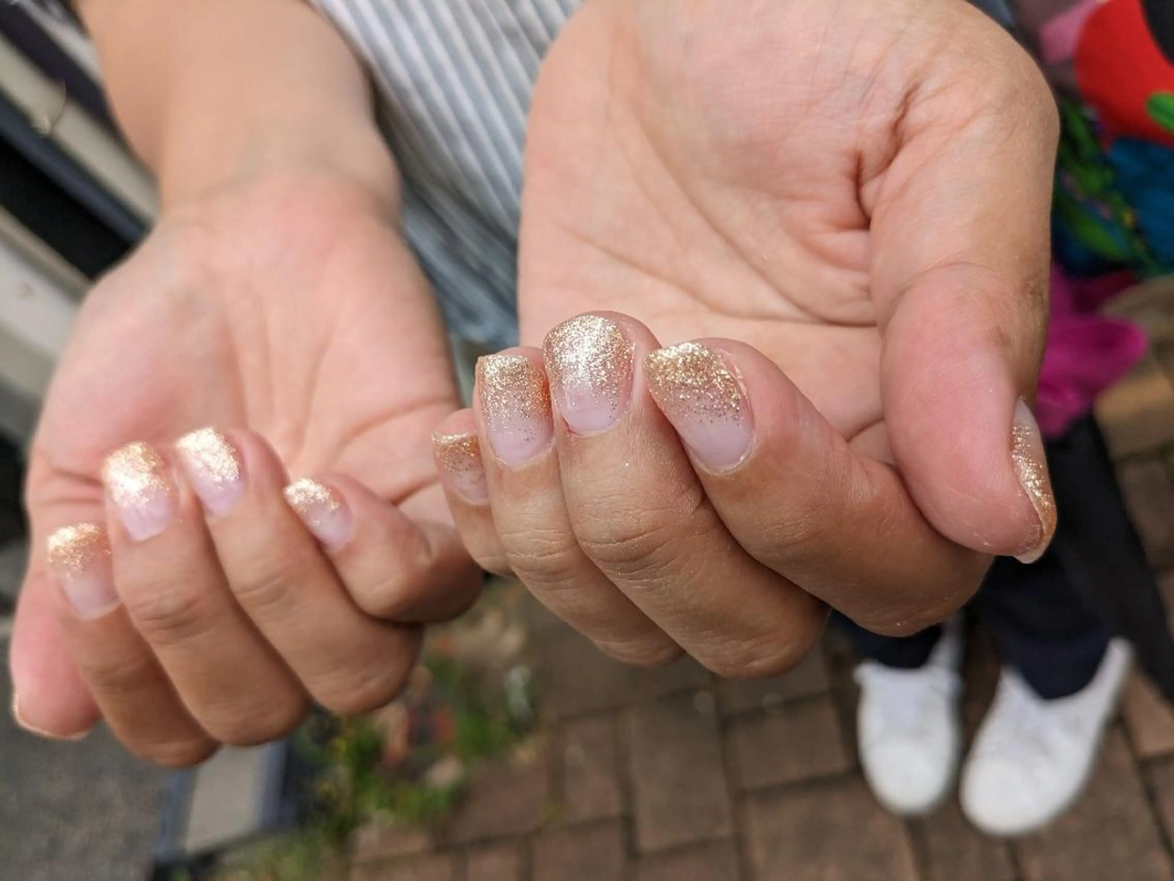 ネイル ゴールド グラデーション よもぎ蒸し・ワンカラ ー専門 しゅくるのその他イメージ