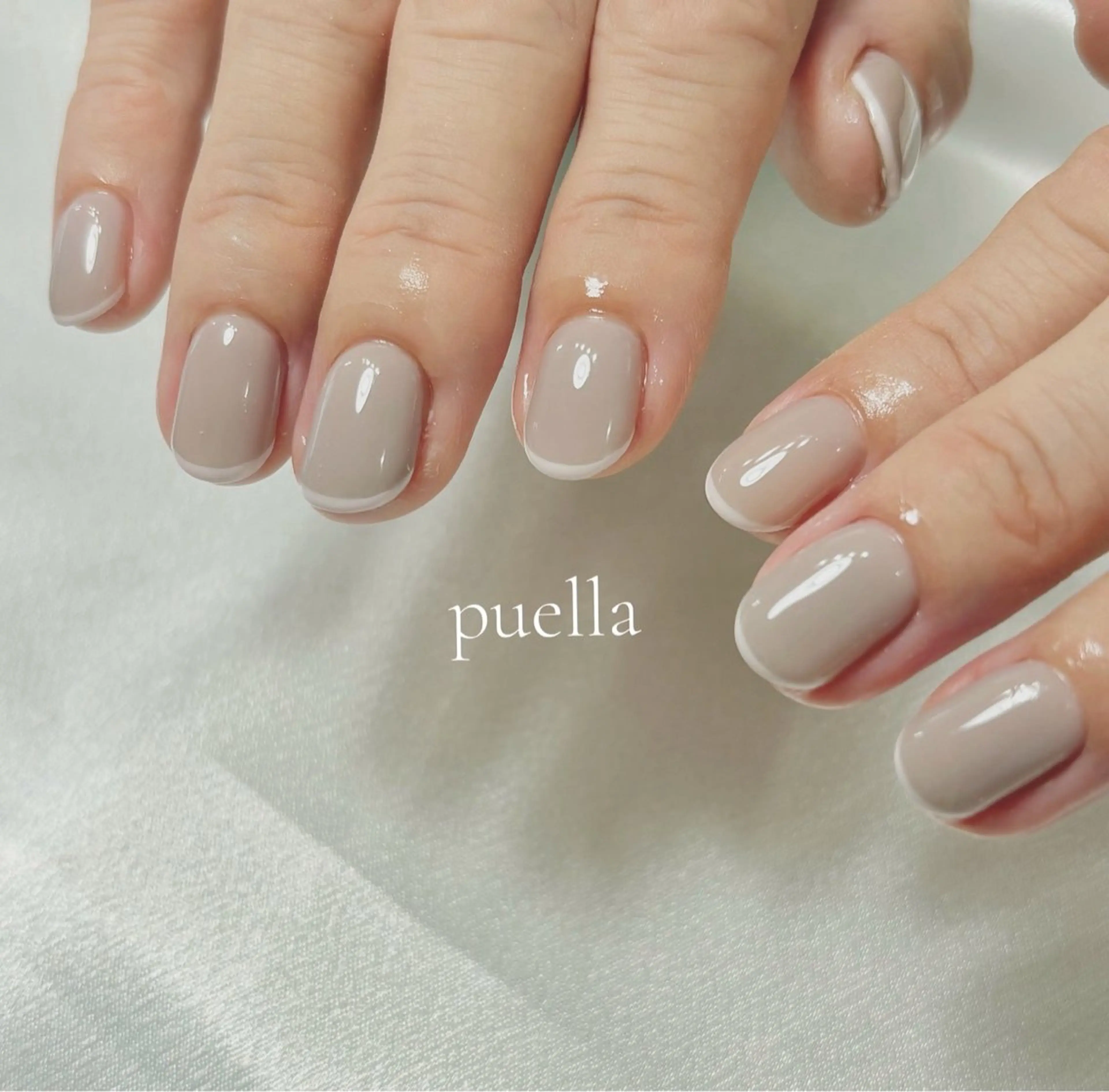 ネイル フレンチネイル ワンカラーネイル ハンドネイル nail salon Puellaのネイルデザイン