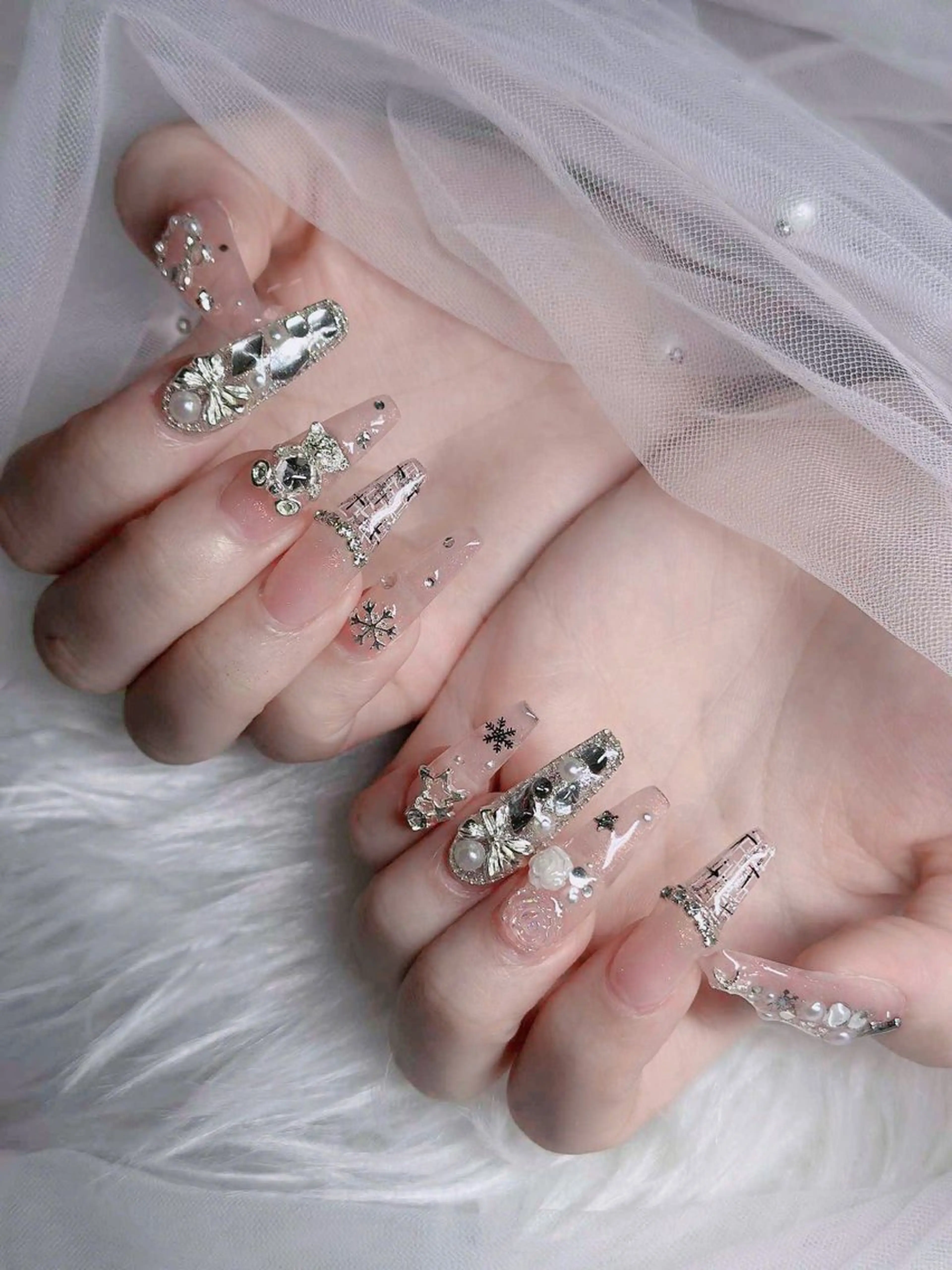 ネイル アートネイル 成人式 ジェルネイル ニュアンスネイル 夏ネイル ハンドネイル neco H.babynailのネイルデザイン