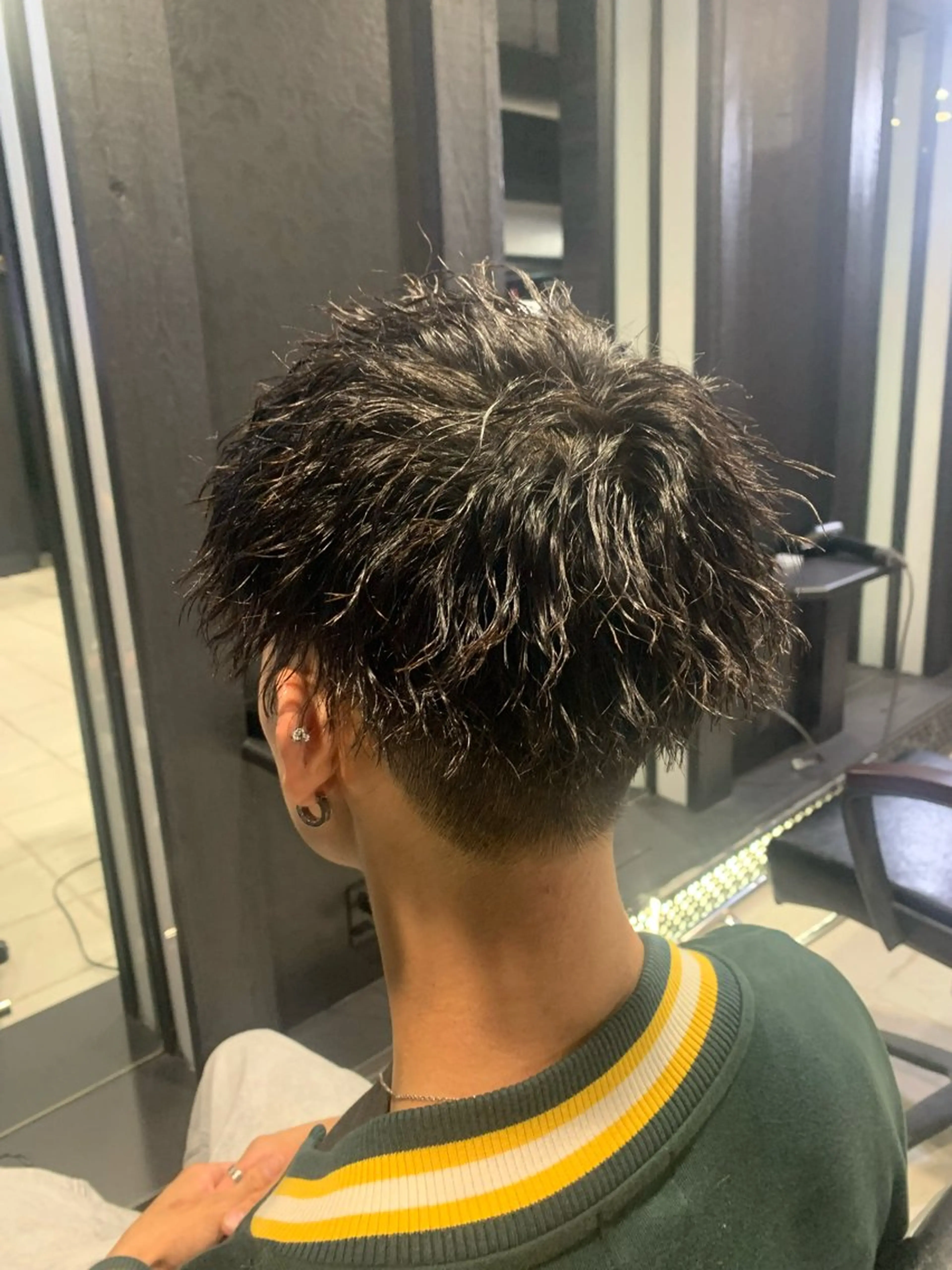 ショート メンズ マッシュ ショートヘア メンズパーマ/難波/ 心斎橋　室園亮佑のヘアスタイル