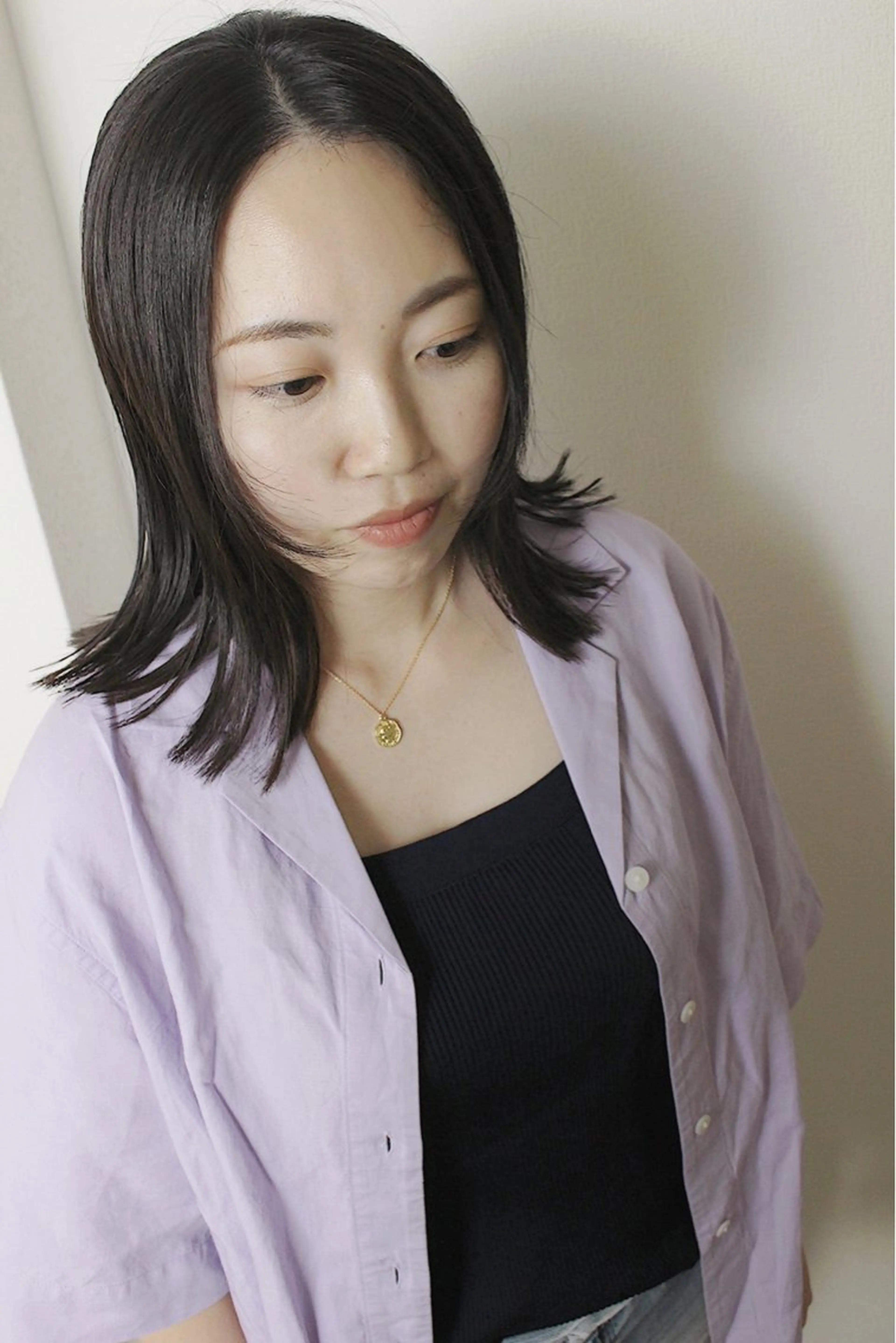 ミディアム ウルフカット カット 土居 正季のヘアスタイル