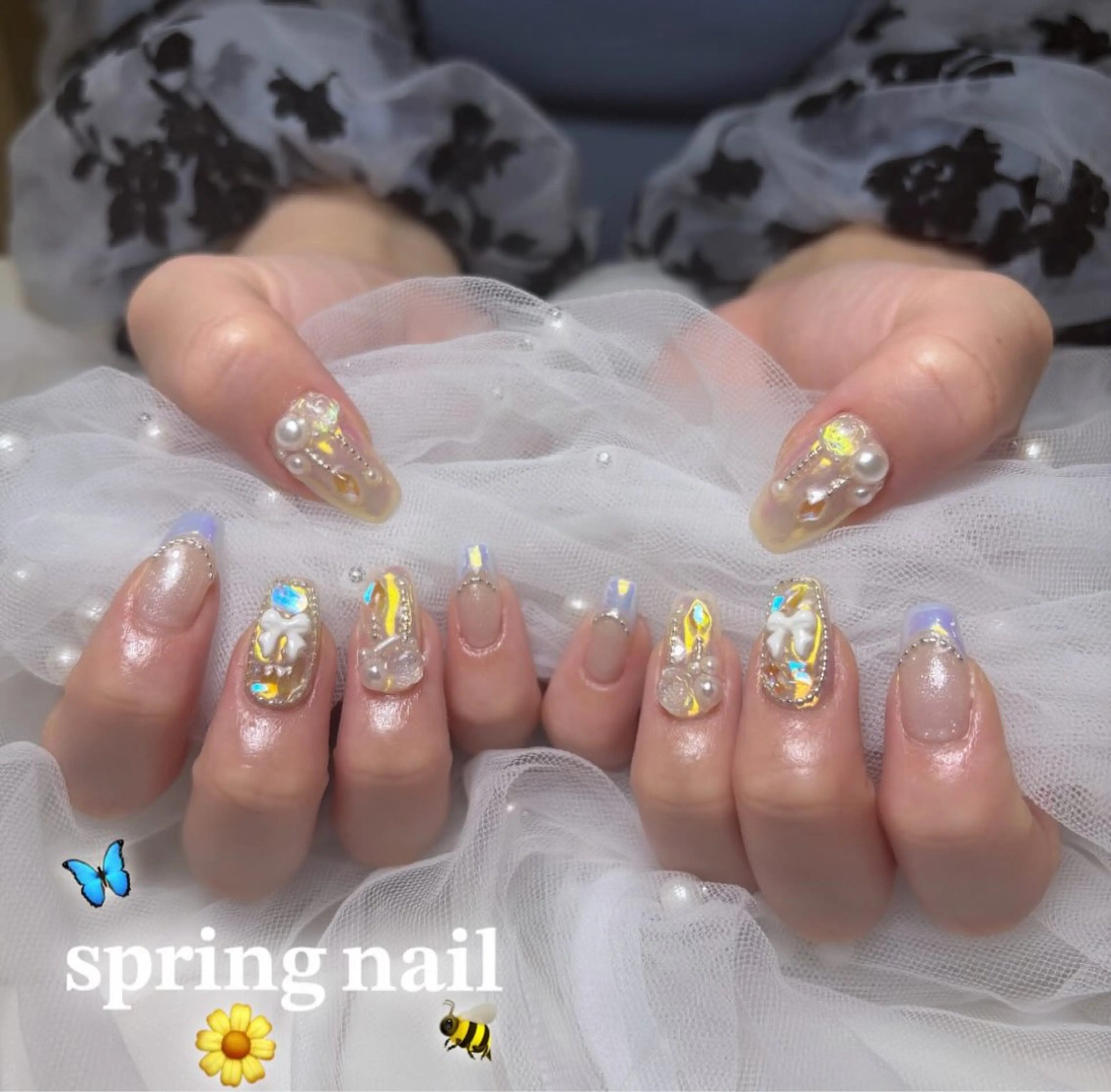 ネイル アートネイル ♡エルバイノリコ 吉澤【パラジェル有】のネイルデザイン