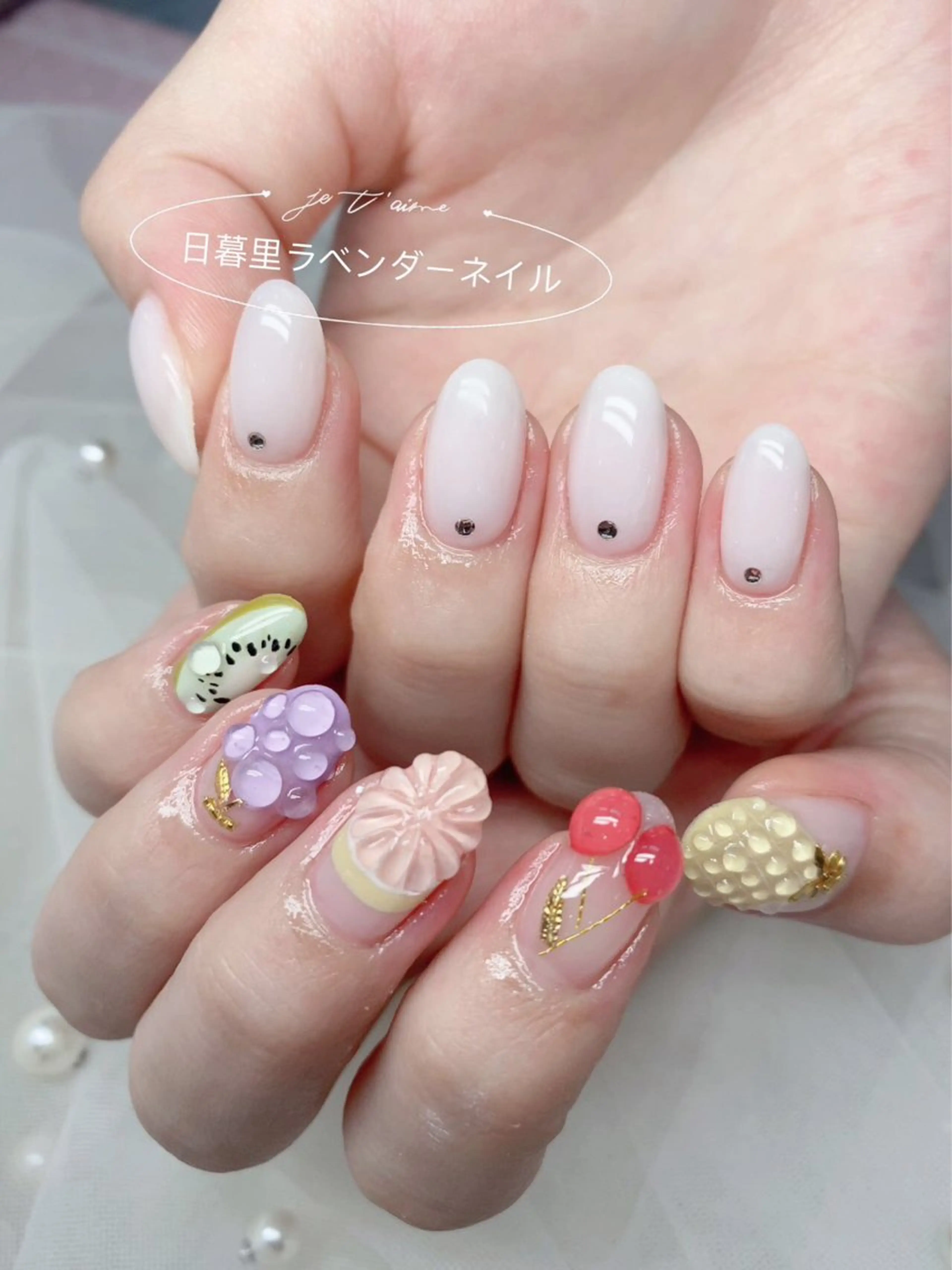 ネイル ラベンダー💖日暮里 ルル💖ネイルのネイルデザイン