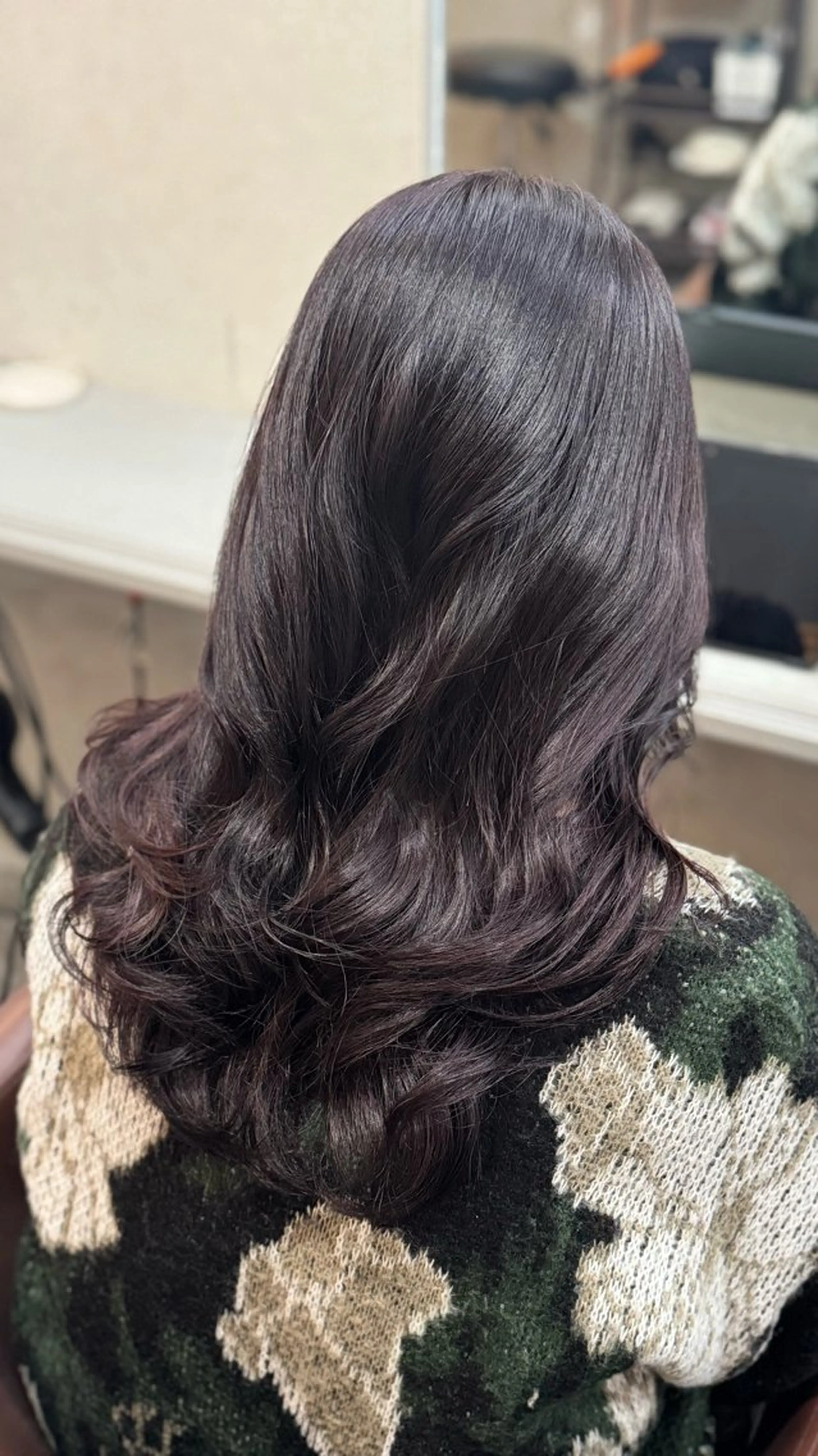 セミロング ヘアカラー 渡澤 ななみのヘアスタイル