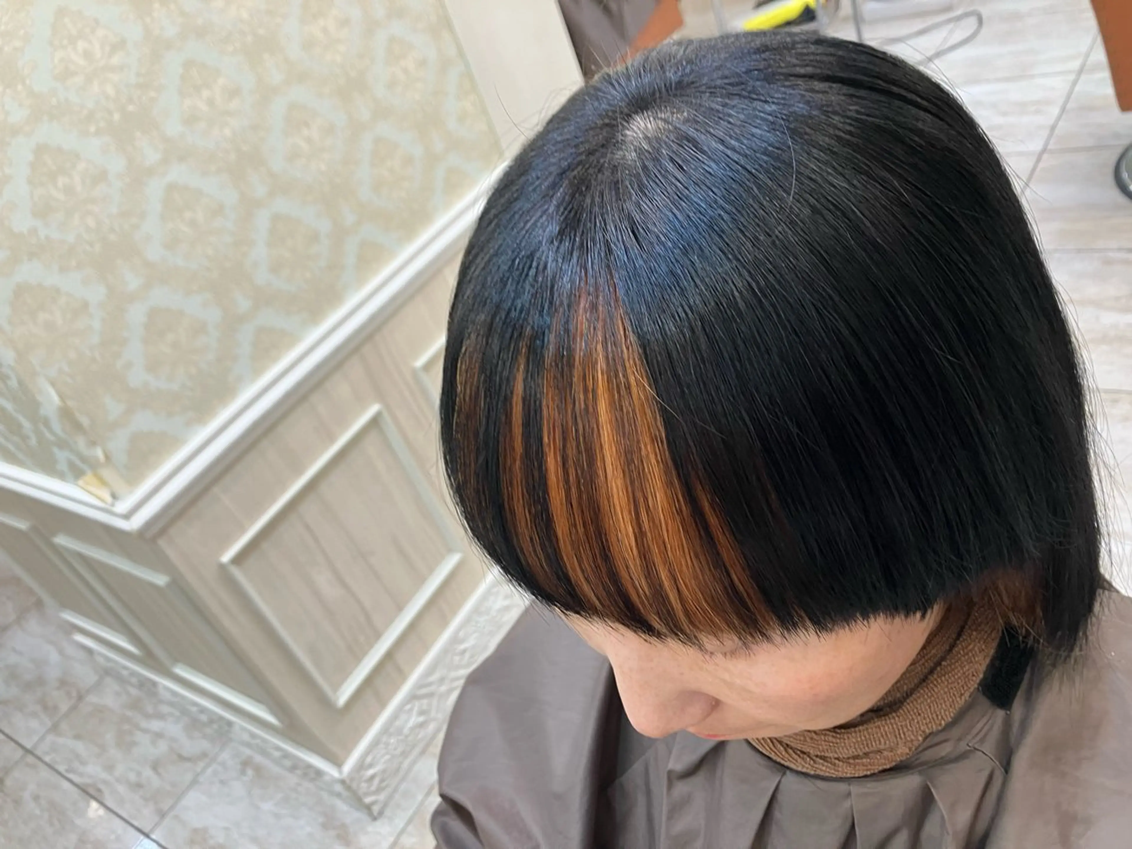 ショート カラー ブリーチ インナーカラー Tink 橋本 青空のヘアスタイル