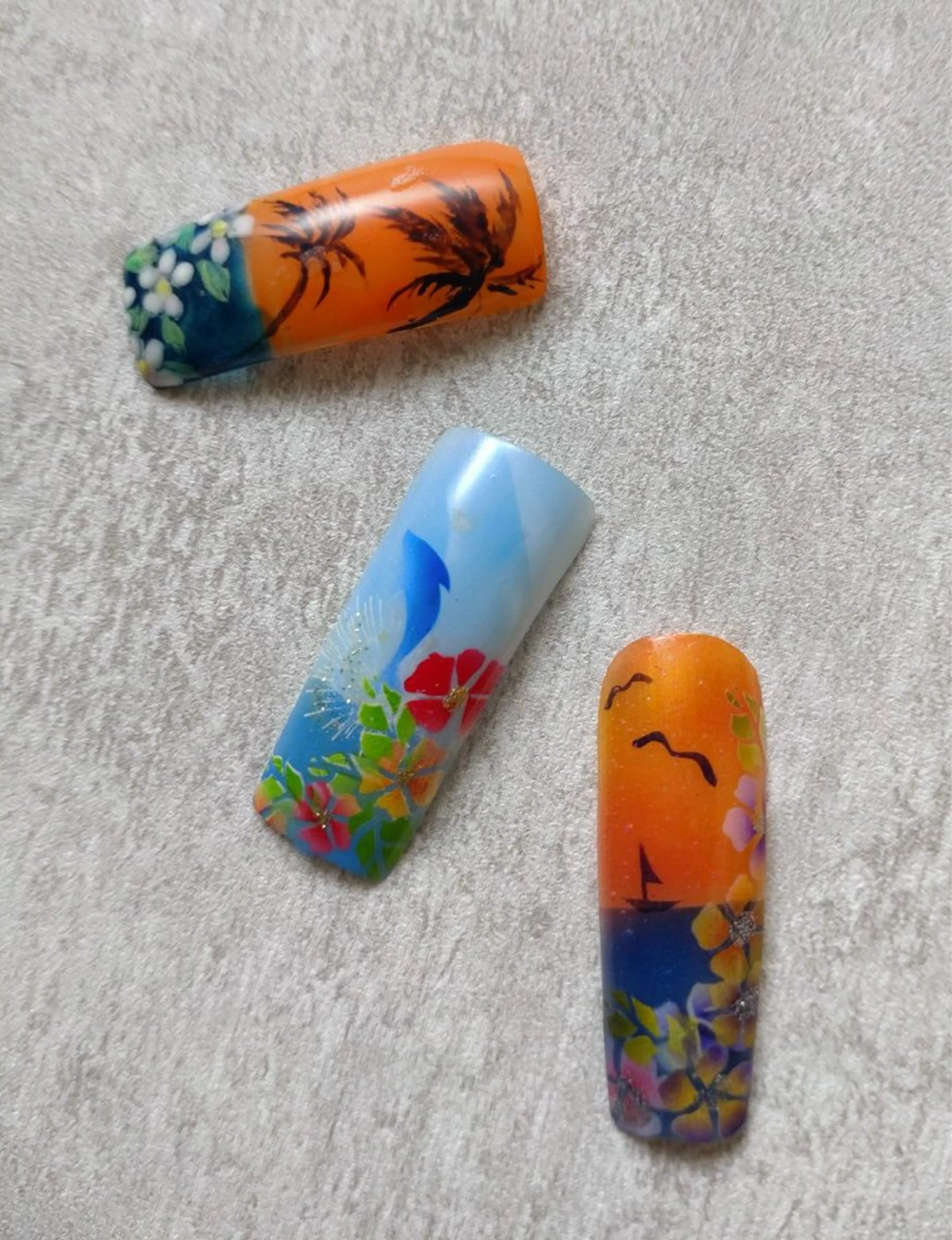 ネイル ⭐︎休業中の練習⭐︎ JNA認定講師髙橋のネイルデザイン