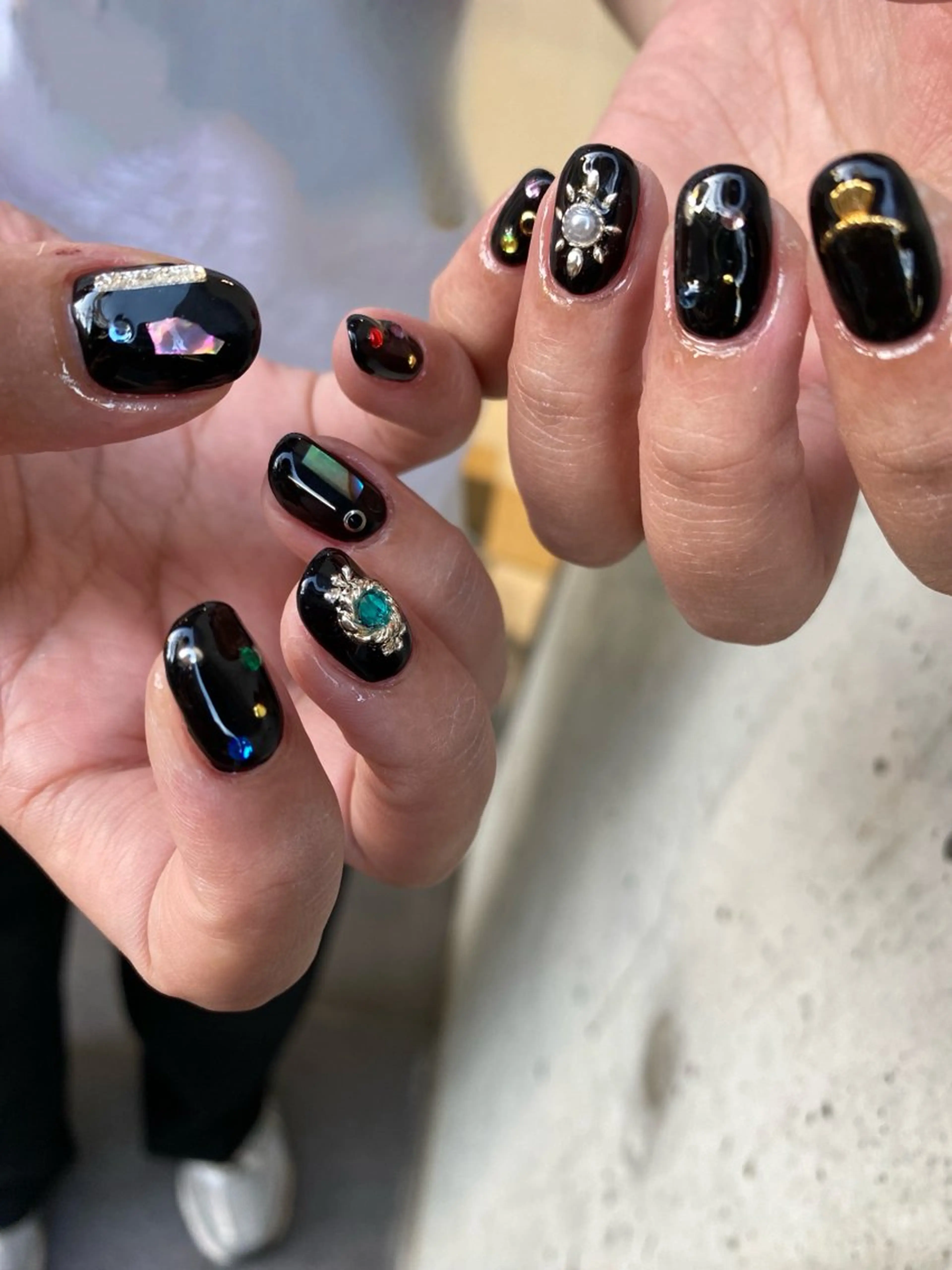 ネイル ジェルネイル マグネットネイル ニュアンスネイル ワンカラーネイル パラジェル ハンドネイル 草加ニュアンスネイル 🌚hersのネイルデザイン