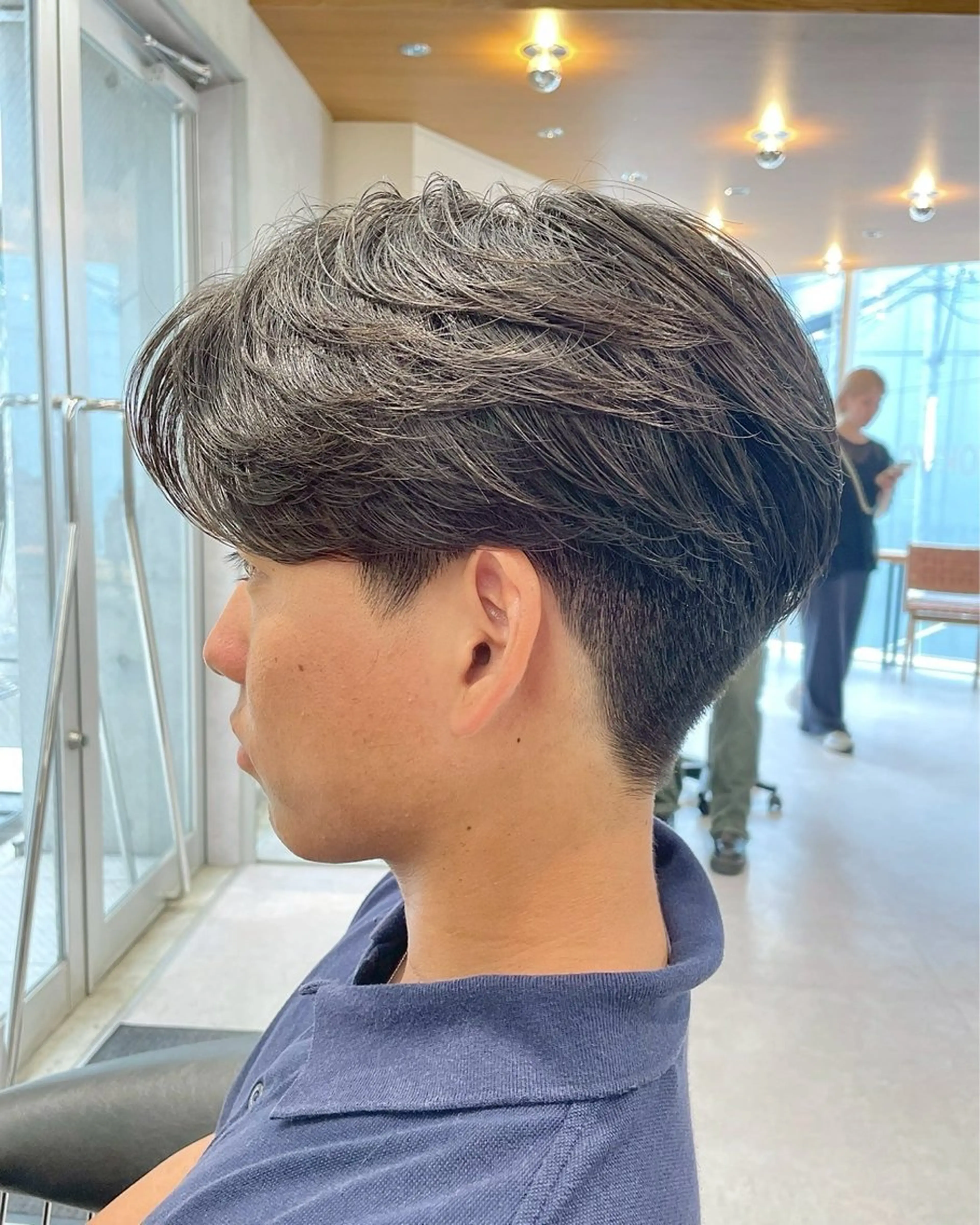 パーマ メンズ 表参道/センター パート/SOTAのヘアスタイル