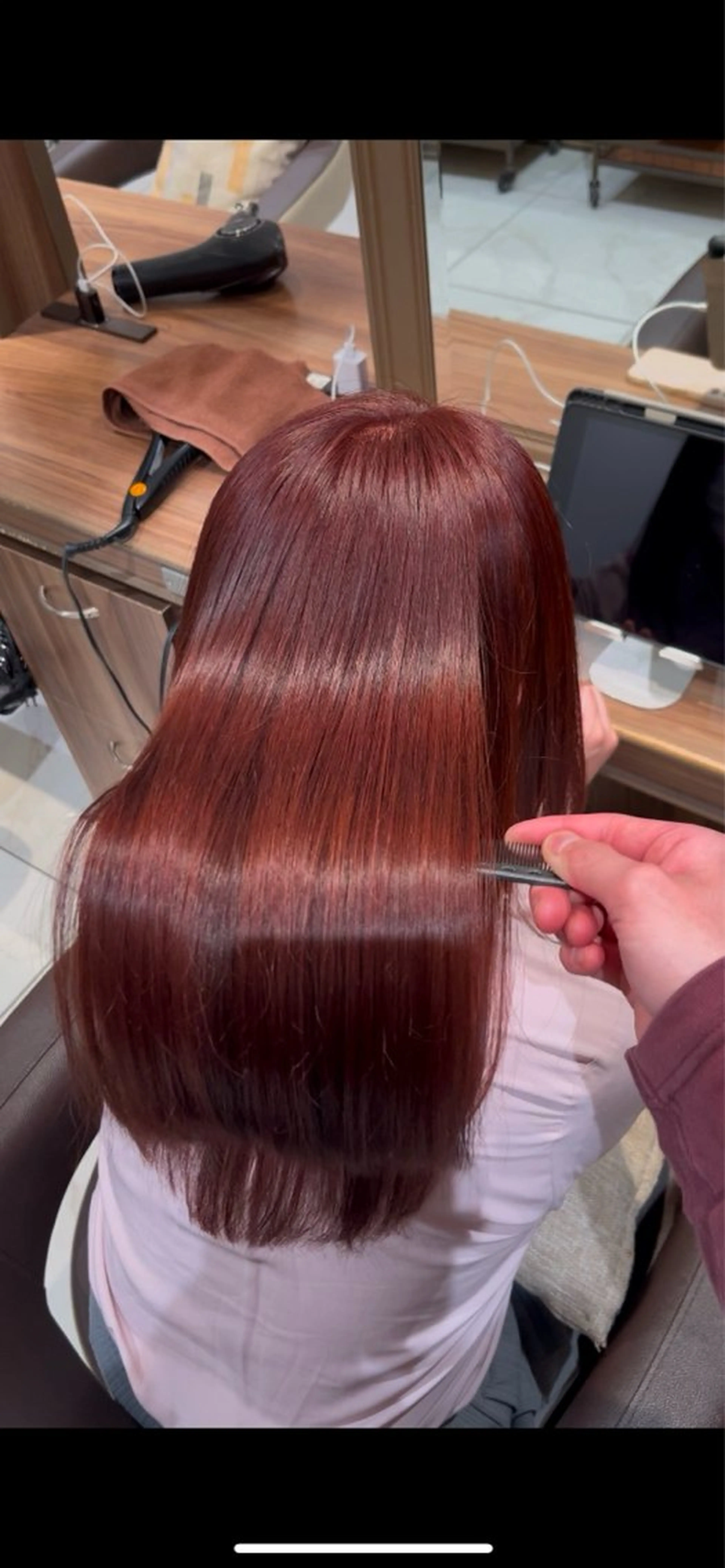 ロング ヘアカラー トリートメント 🦋透明感/艶髪/ レイヤー/Ryugaのヘアスタイル