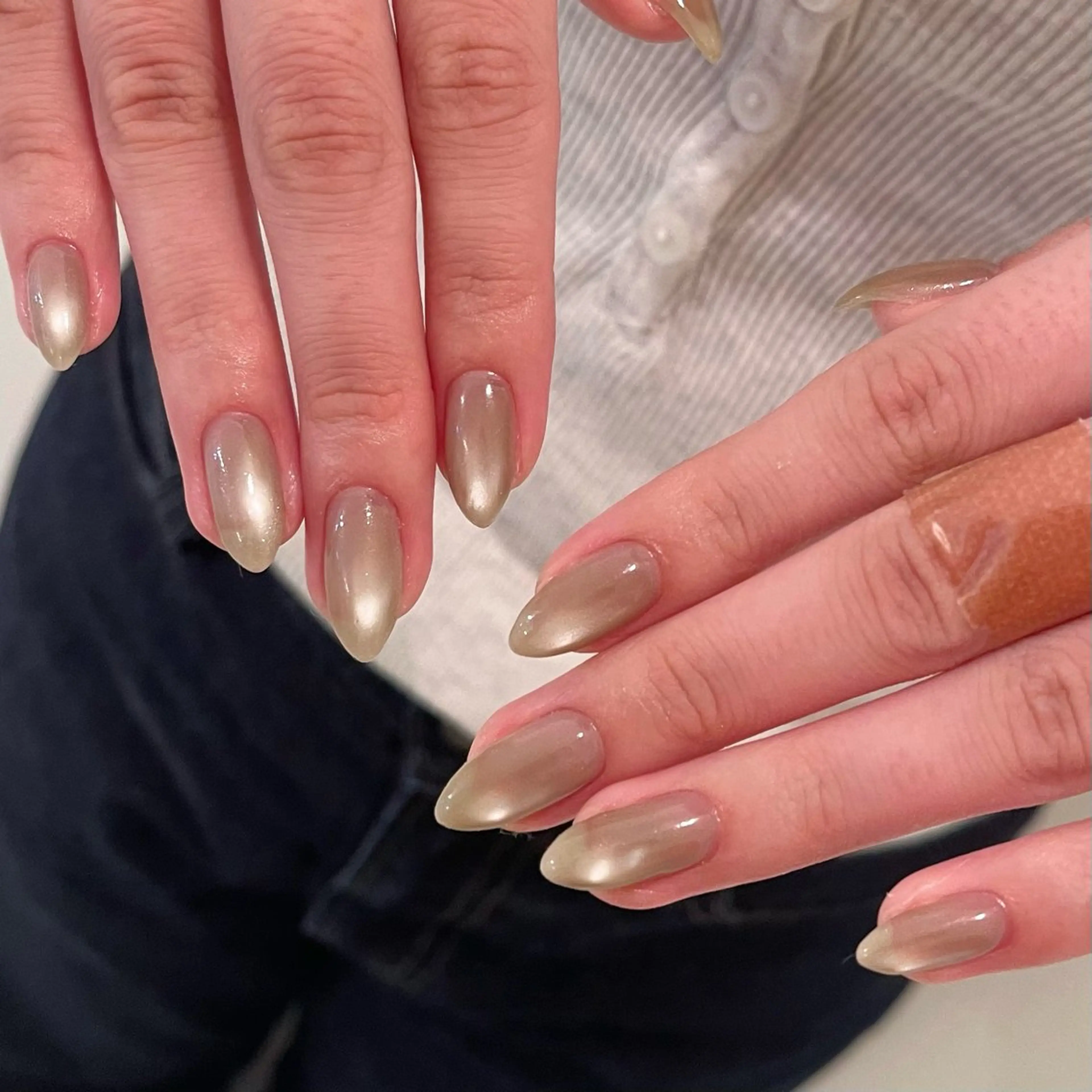 ネイル マグネットネイル 冬ネイル ハンドネイル petit所属・Yuka ネイリストのネイルデザイン