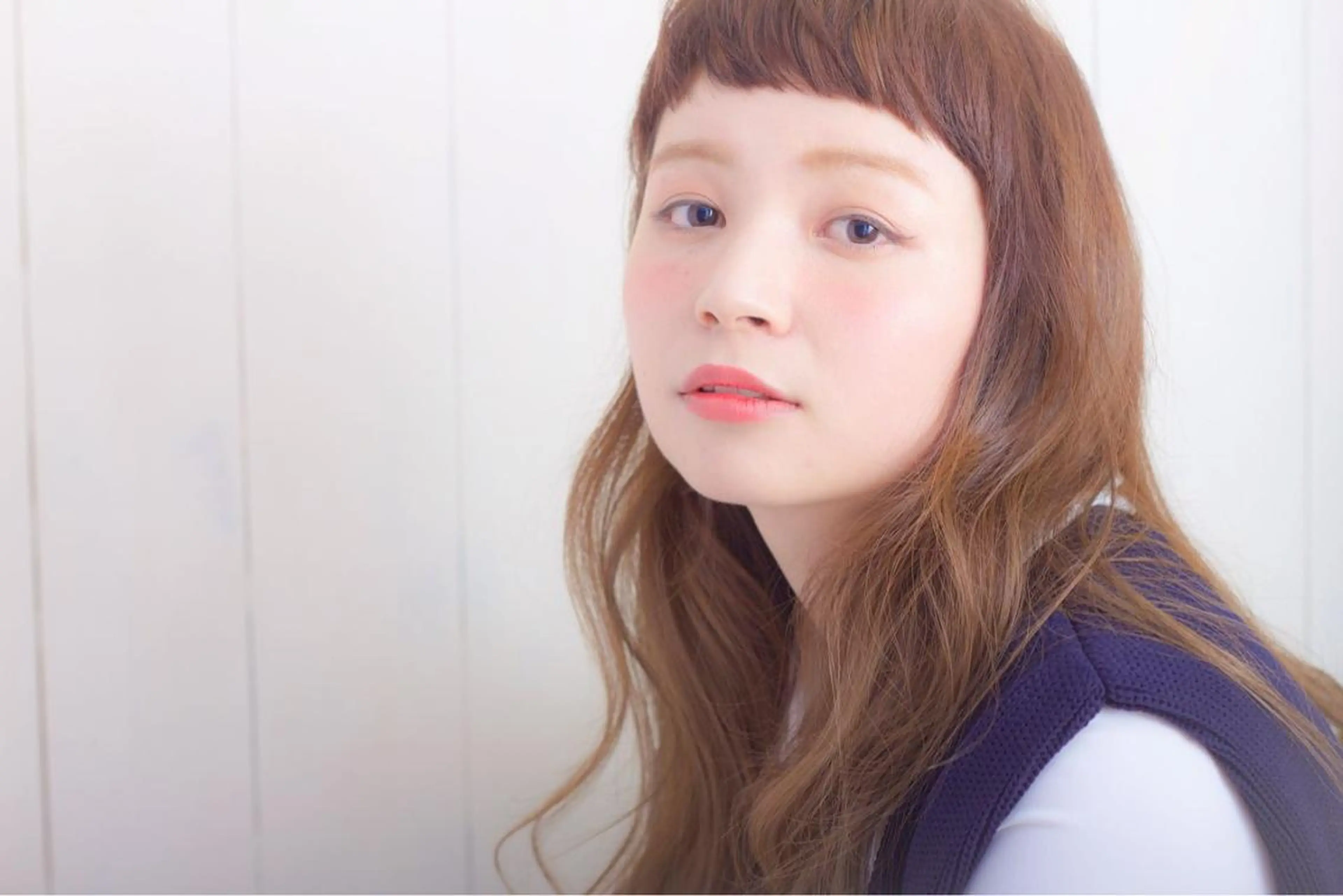 【平日限定価格★当日予約OK★】[ロングヘア]ツヤ感カラー＋似合わせカット+柔らかトリートメントの写真