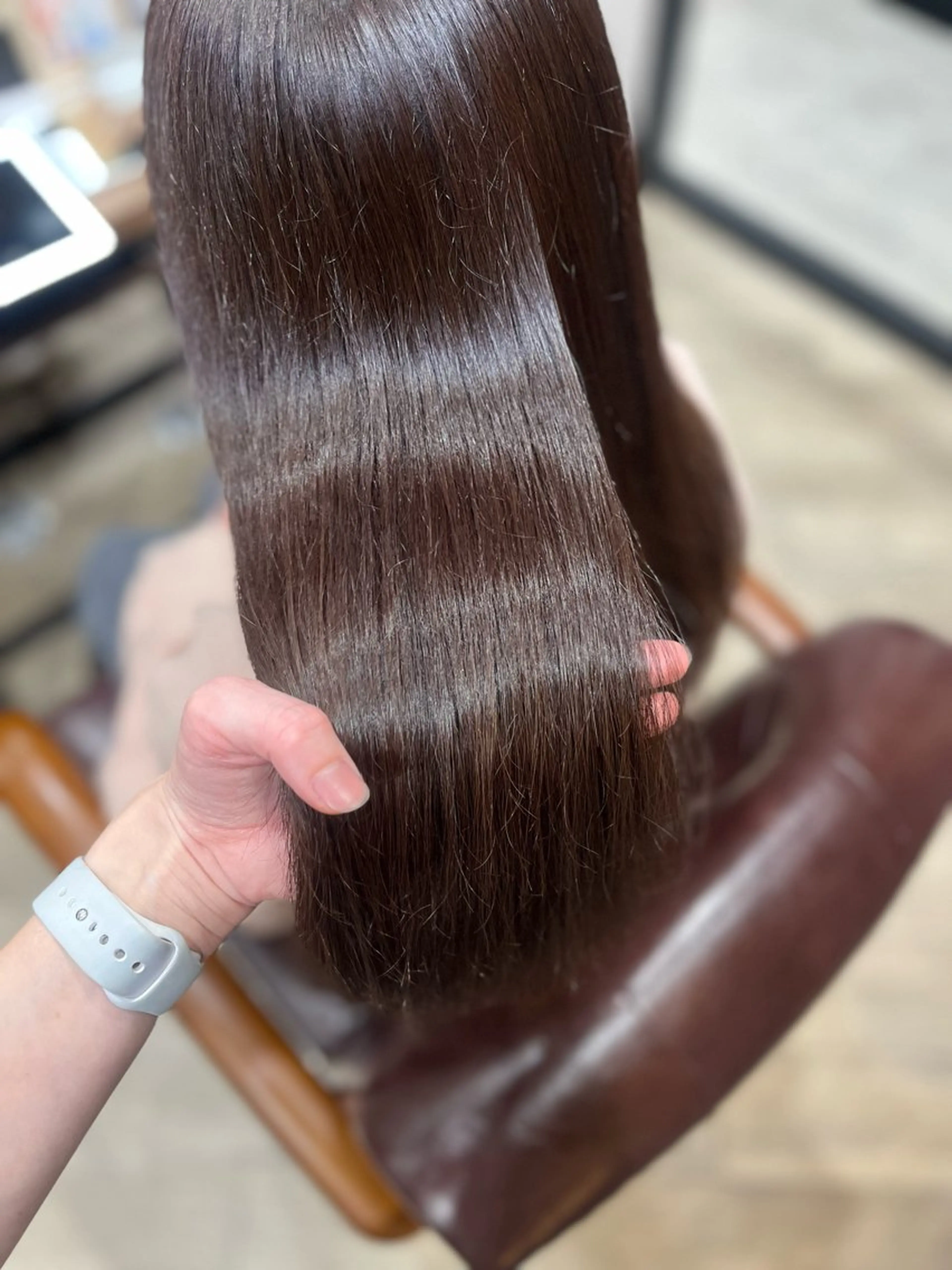 セミロング カラー ブラウンカラー マロンブラウン カット ヘアカラー トリートメント ヘッドスパ 🫧ぷる艶カラー🫧 Yuubi🦩のヘアスタイル