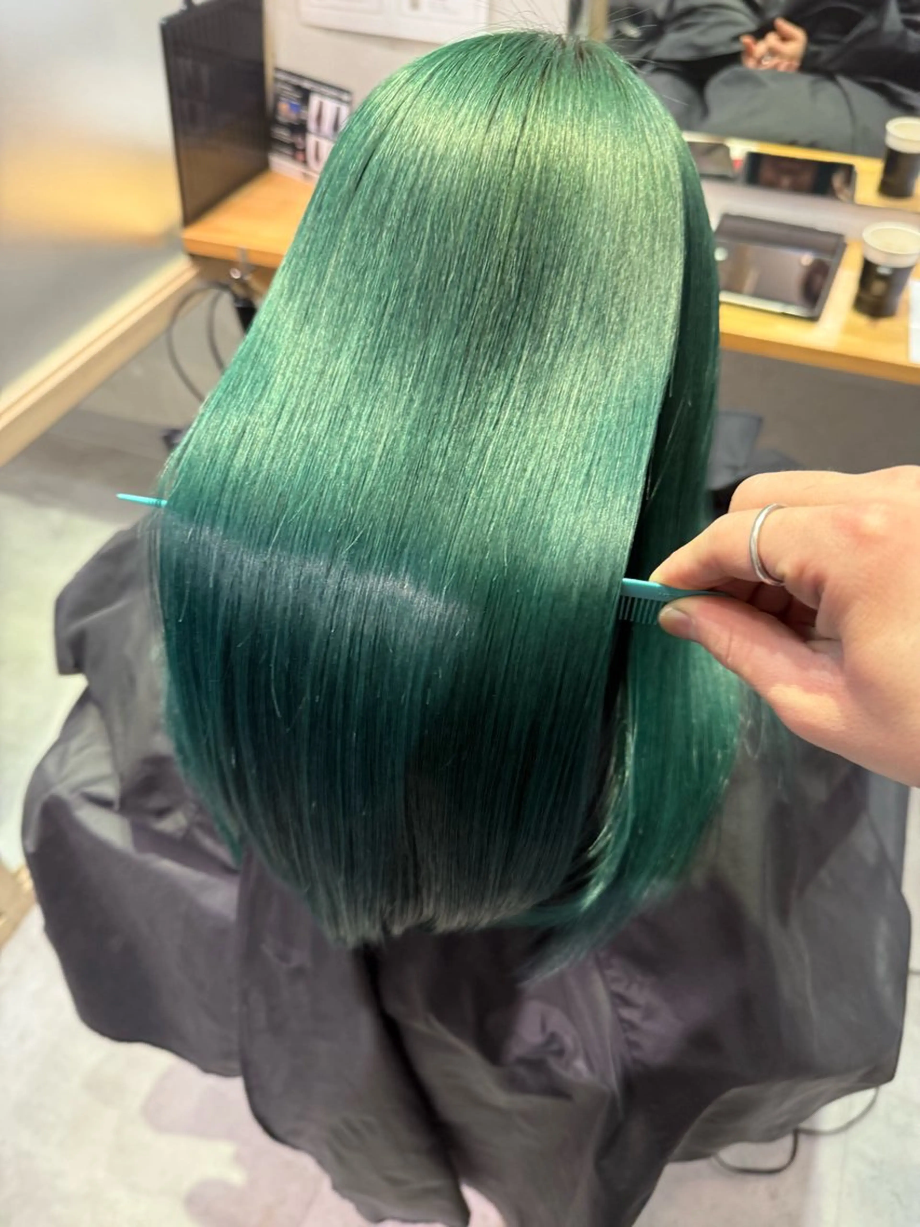 ロング カラー カット ヘアカラー トリートメント JOS所属・上野/エフェクトブリ ーチ✂︎touiのヘアスタイル