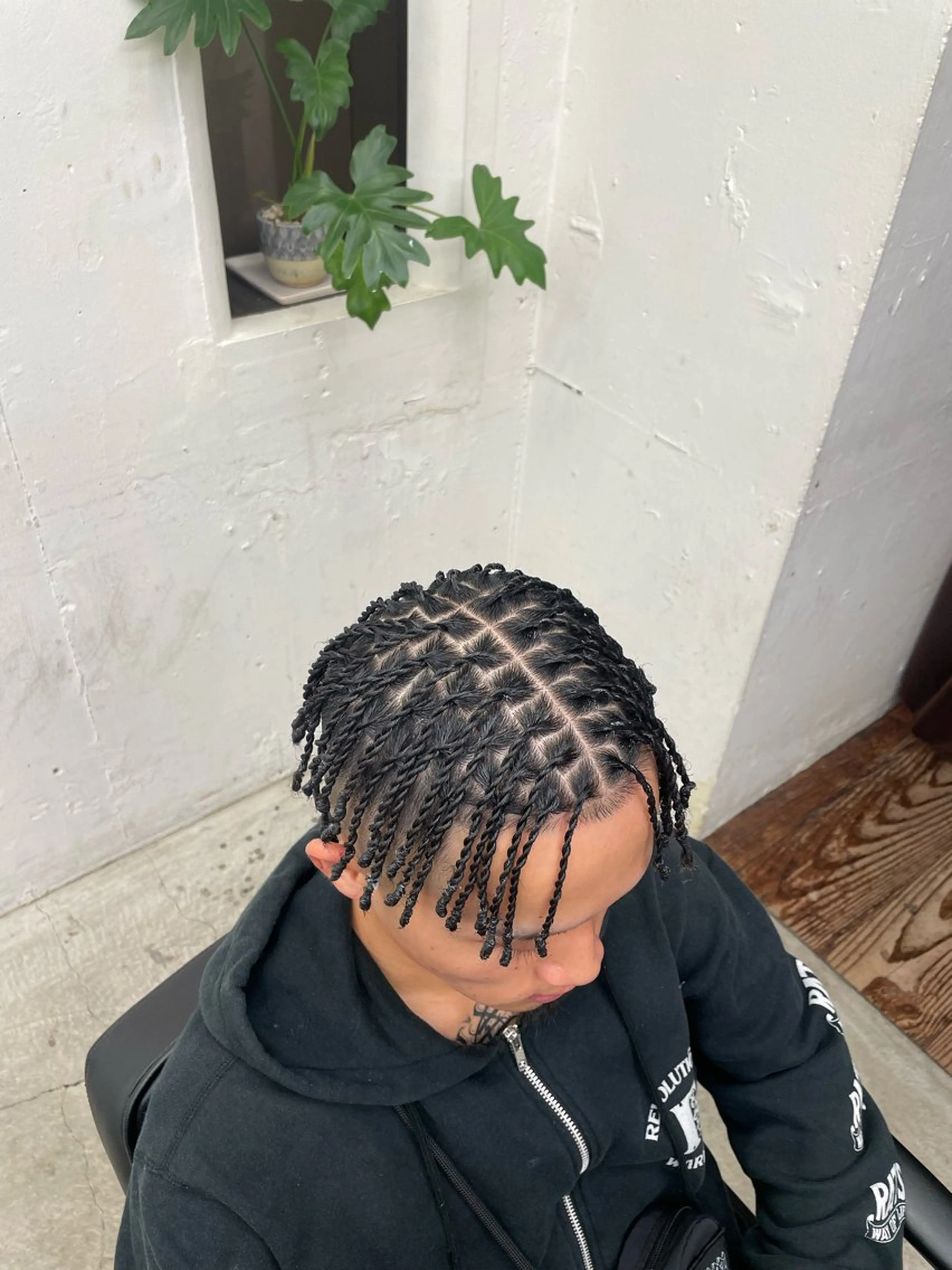 ヘアアレンジ メンズ コーンロウ／ブレイズ SYUのヘアスタイル