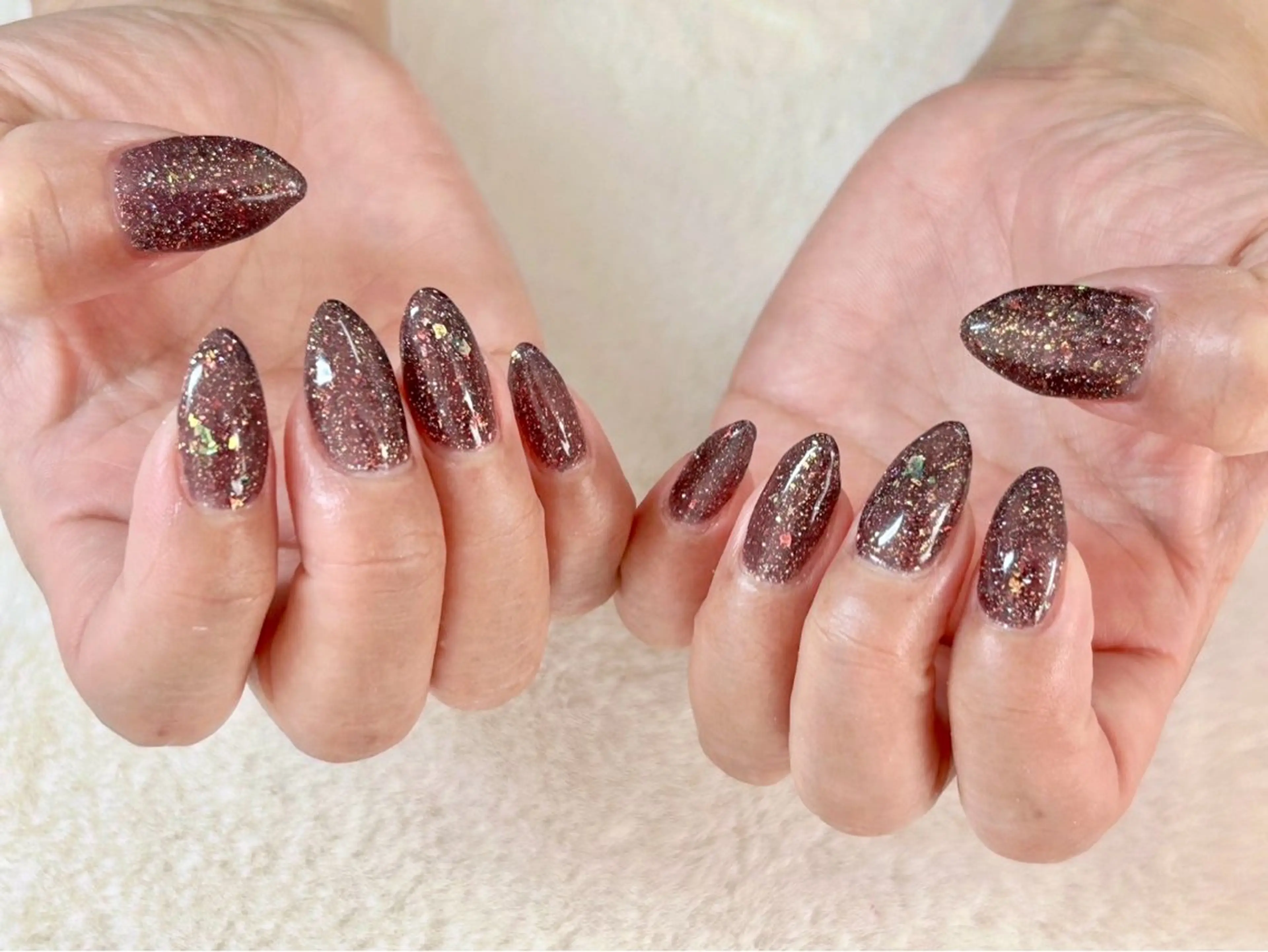 ネイル フラッシュネイル ジェルネイル ワンカラーネイル パラジェル ハンドネイル ハンドケア 心斎橋Salon Epokkuのネイルデザイン