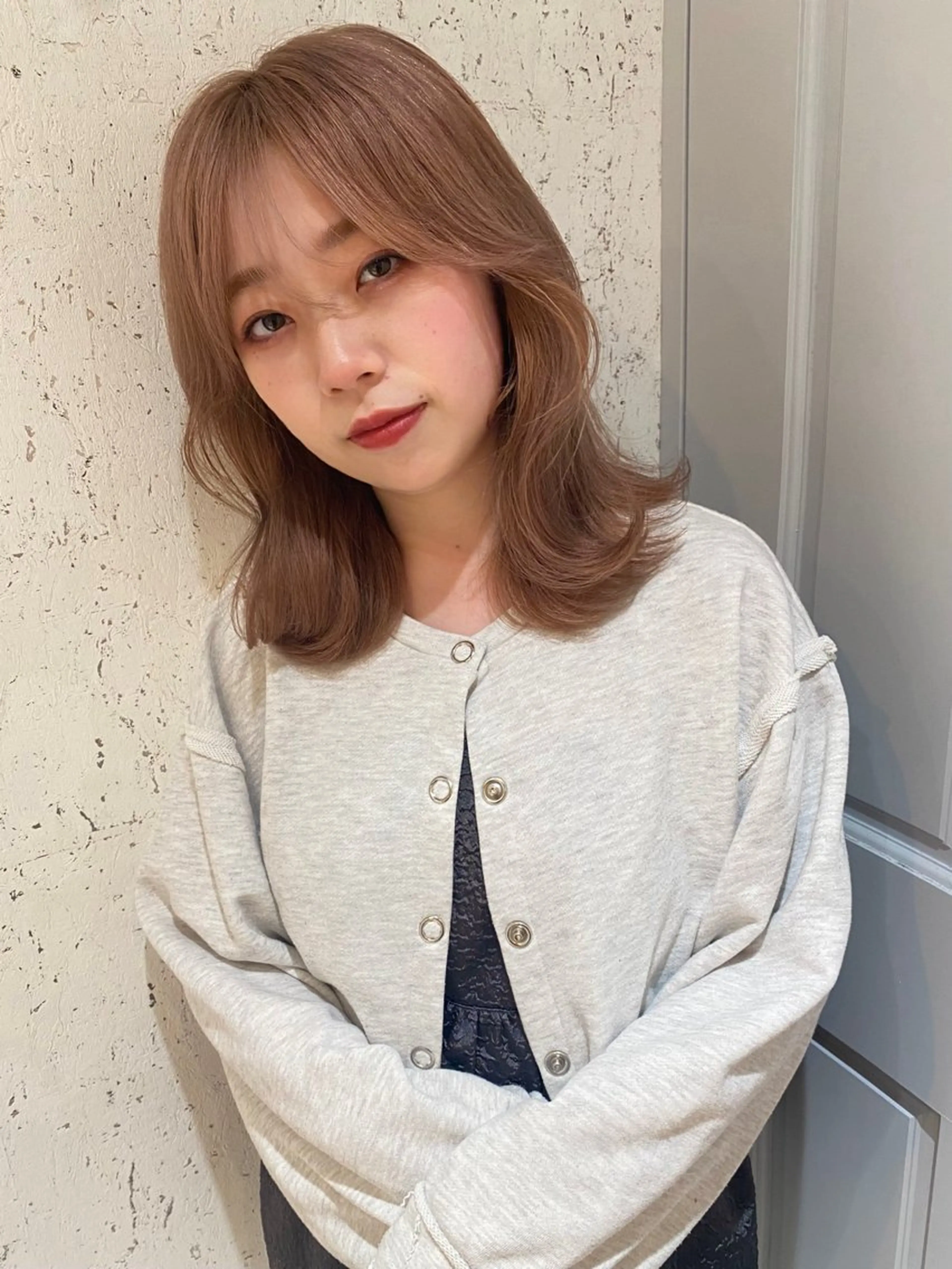 ミディアム カラー カット ヘアカラー トリートメント mai / linoah˚✧のヘアスタイル