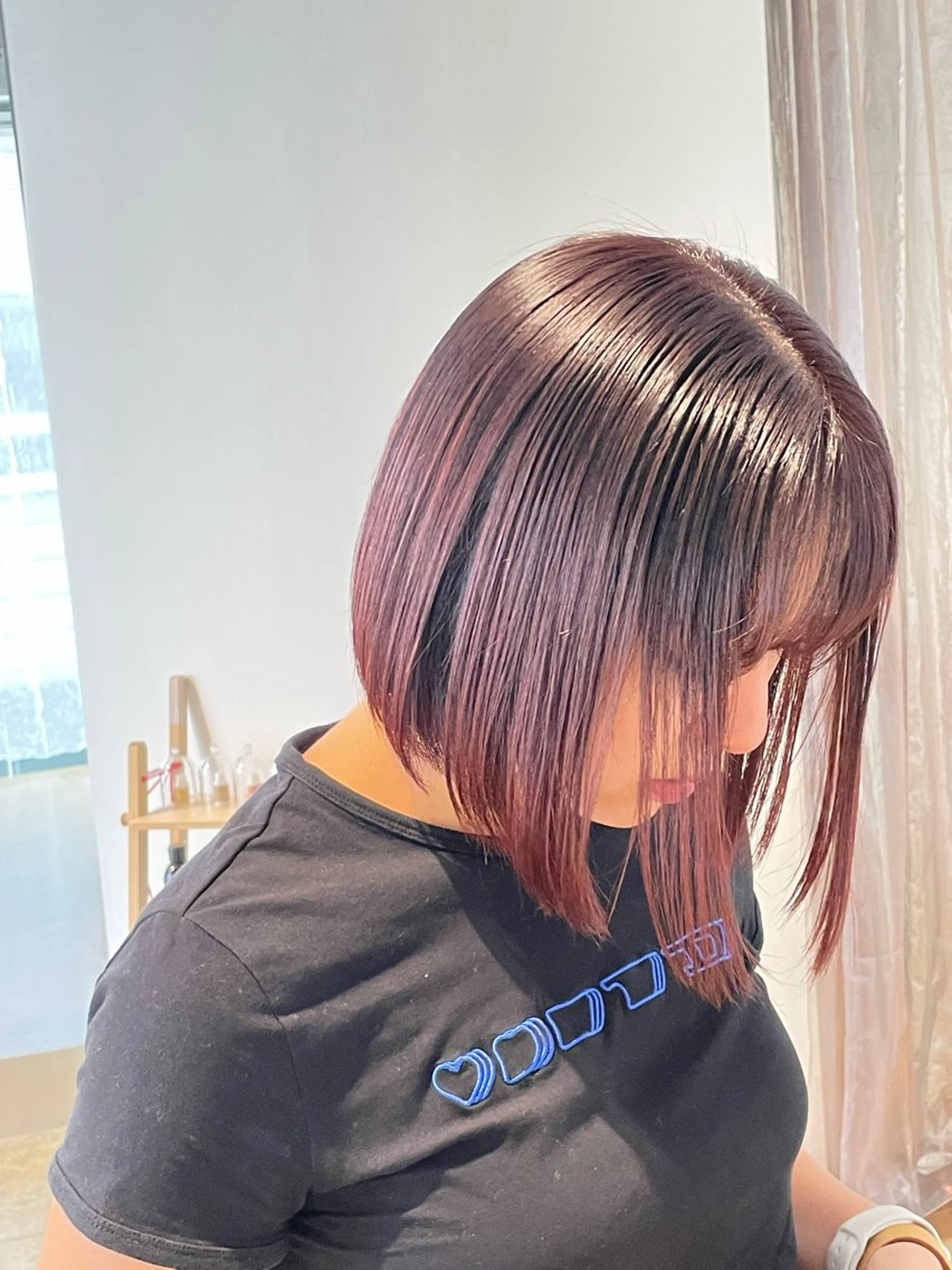 ミディアム レッドブラウン ヘアカラー SITEN所属・大阪/肥後橋/淀屋橋 ワタナベサキ🪿🤍のヘアスタイル