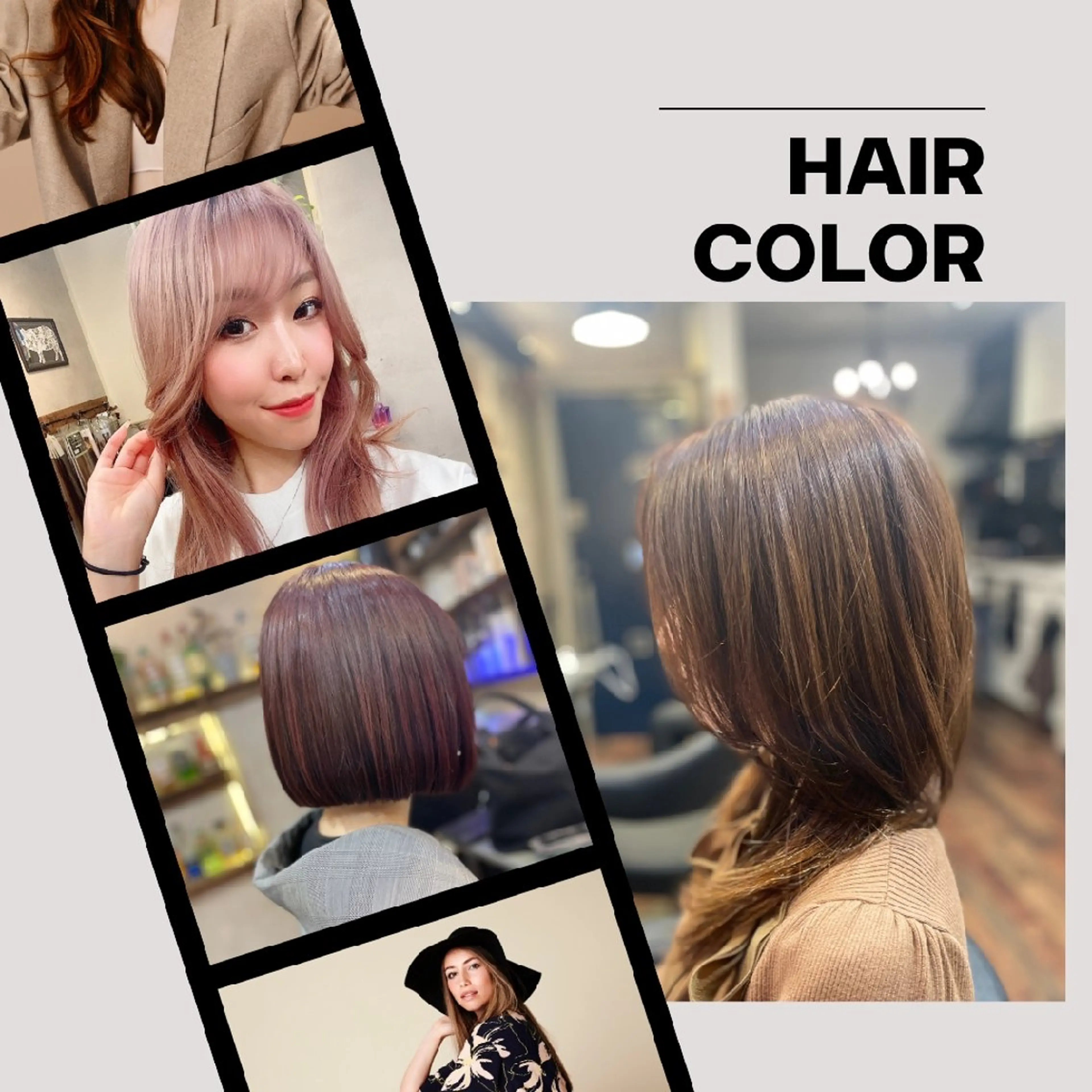 カラー・シャンプー・ブロー優しいカラー材・発色が綺麗なカラー材・オイルカラー材　※ブリーチ・ハイライトは7500円〜の写真