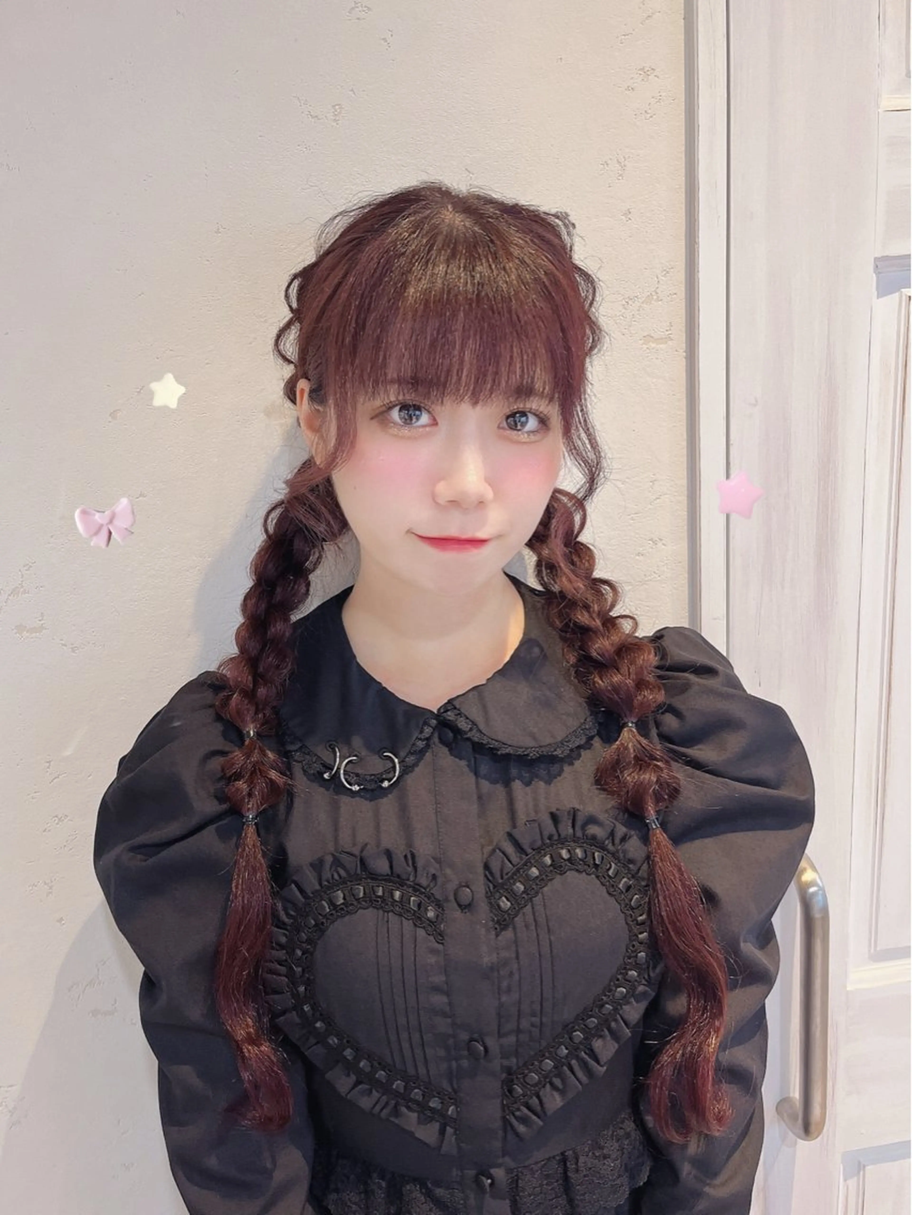 ロング カラー カット ヘアカラー トリートメント ハイトーン/アレンジ かなで⊹ ࣪ ˖⟡のヘアスタイル