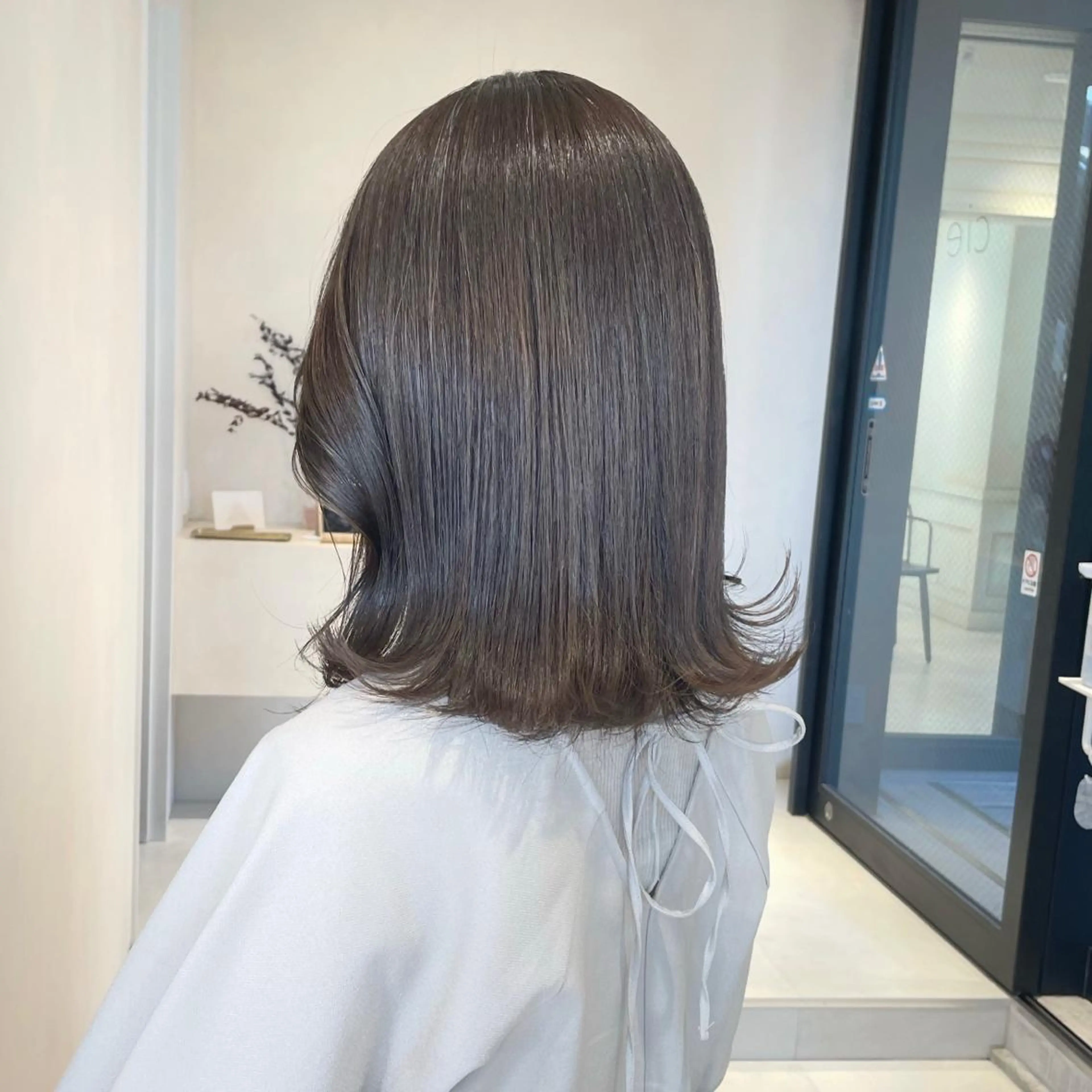 ミディアム カラー ブリーチ ダブルカラー ブリーチなしカラー オリーブカラー 髪質改善 MURANAKA RYOのヘアスタイル