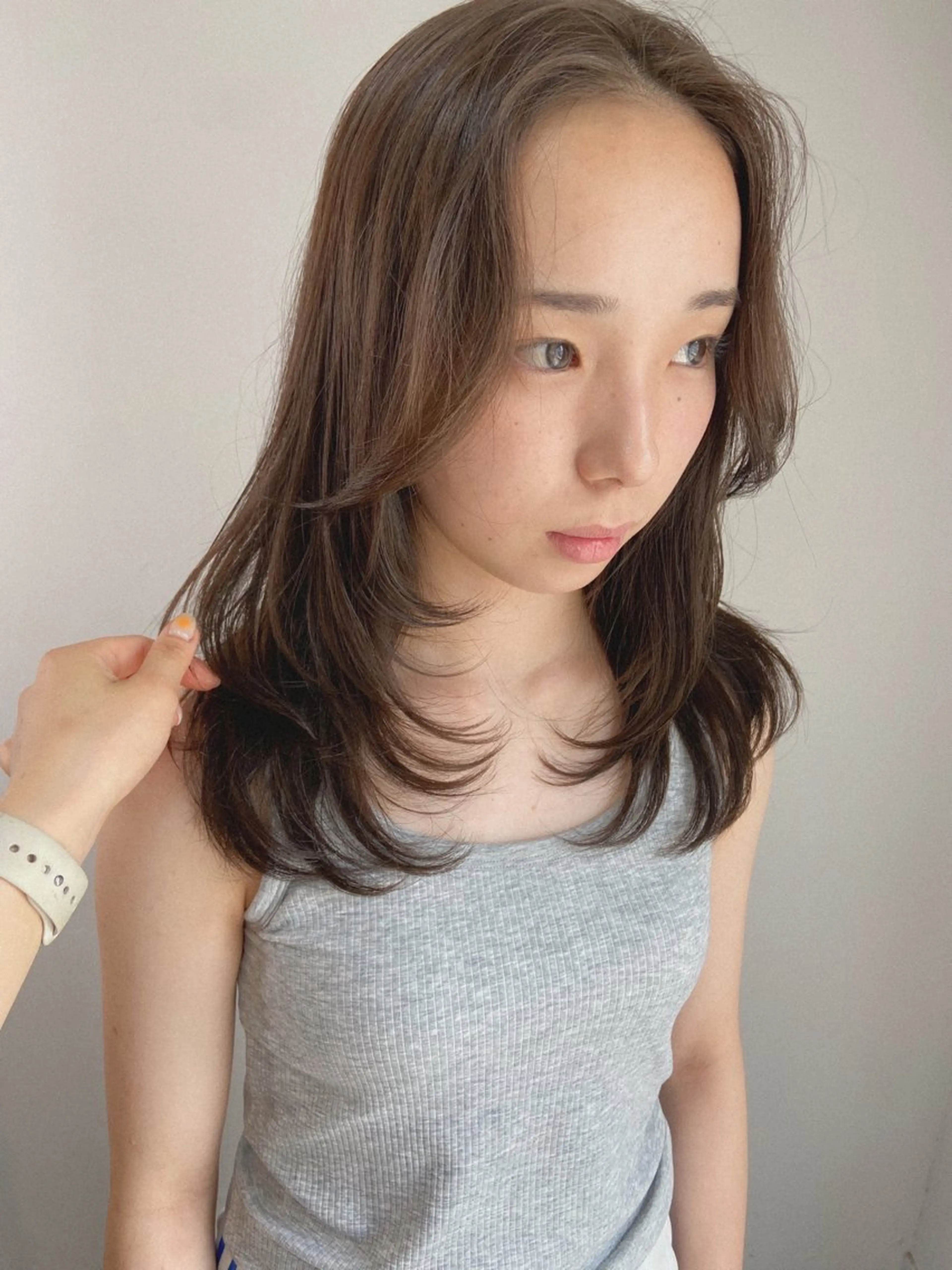 セミロング カラー ヘアアレンジ 🌼memoto 東三国店🌼のマツエク・マツパデザイン